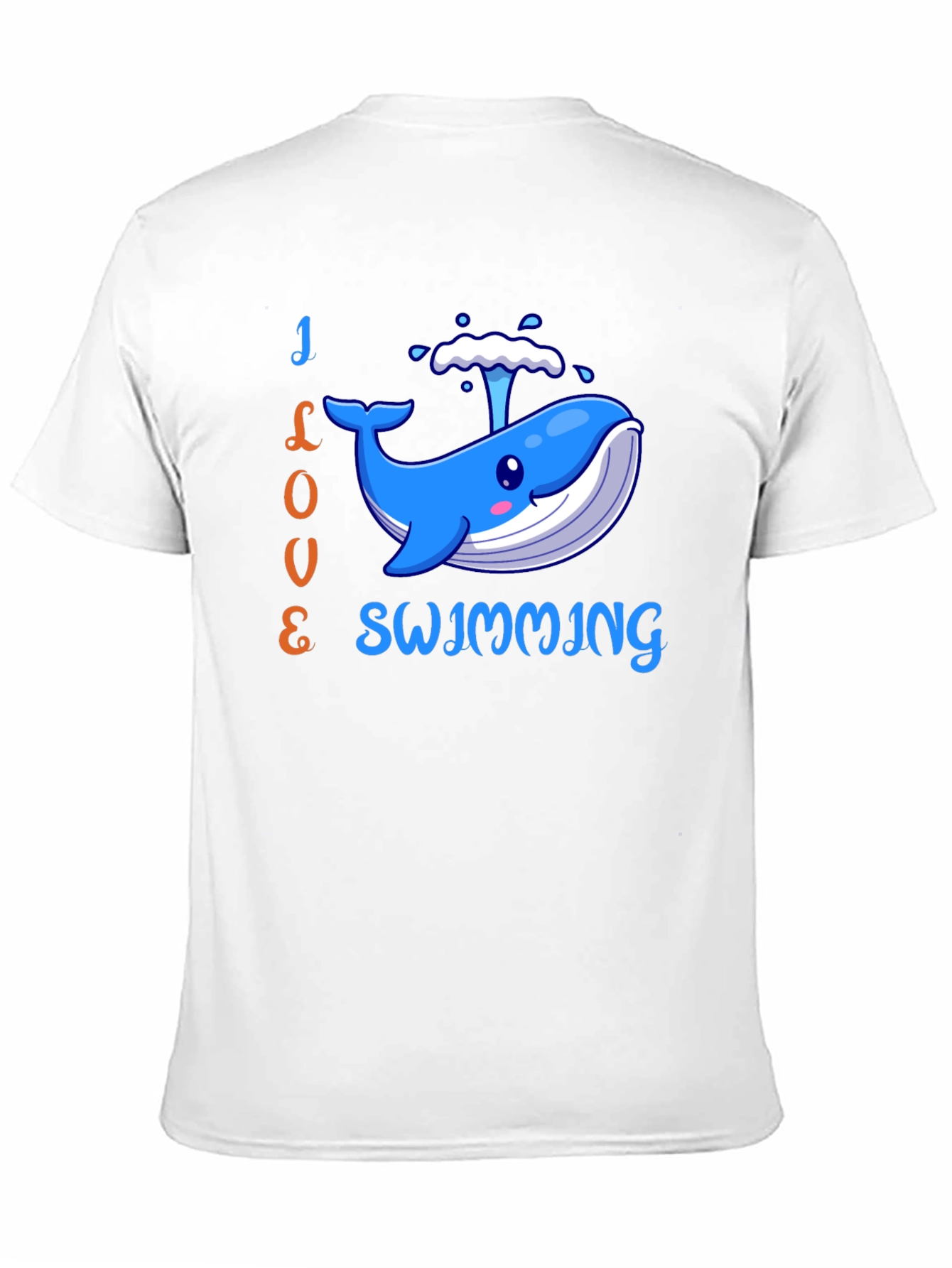 I Love Swimming Whale T-Shirt