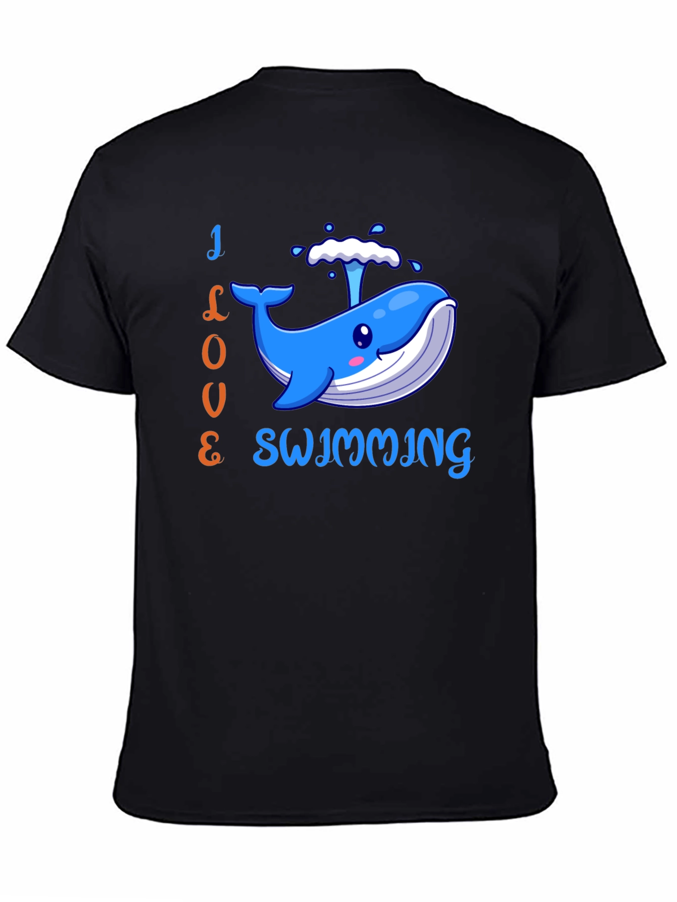 I Love Swimming Whale T-Shirt