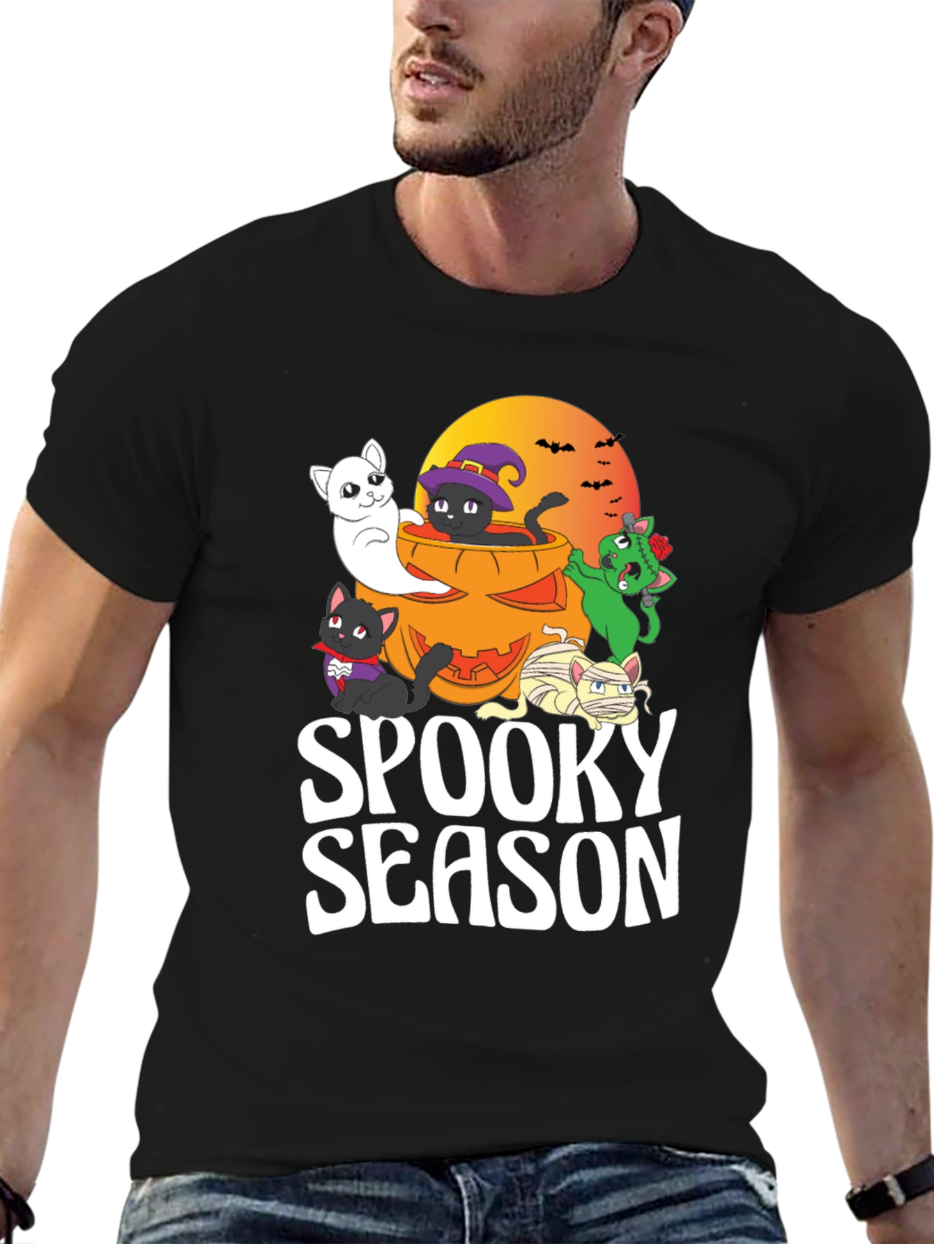 Spooky Season Halloween Cats T-Shirt