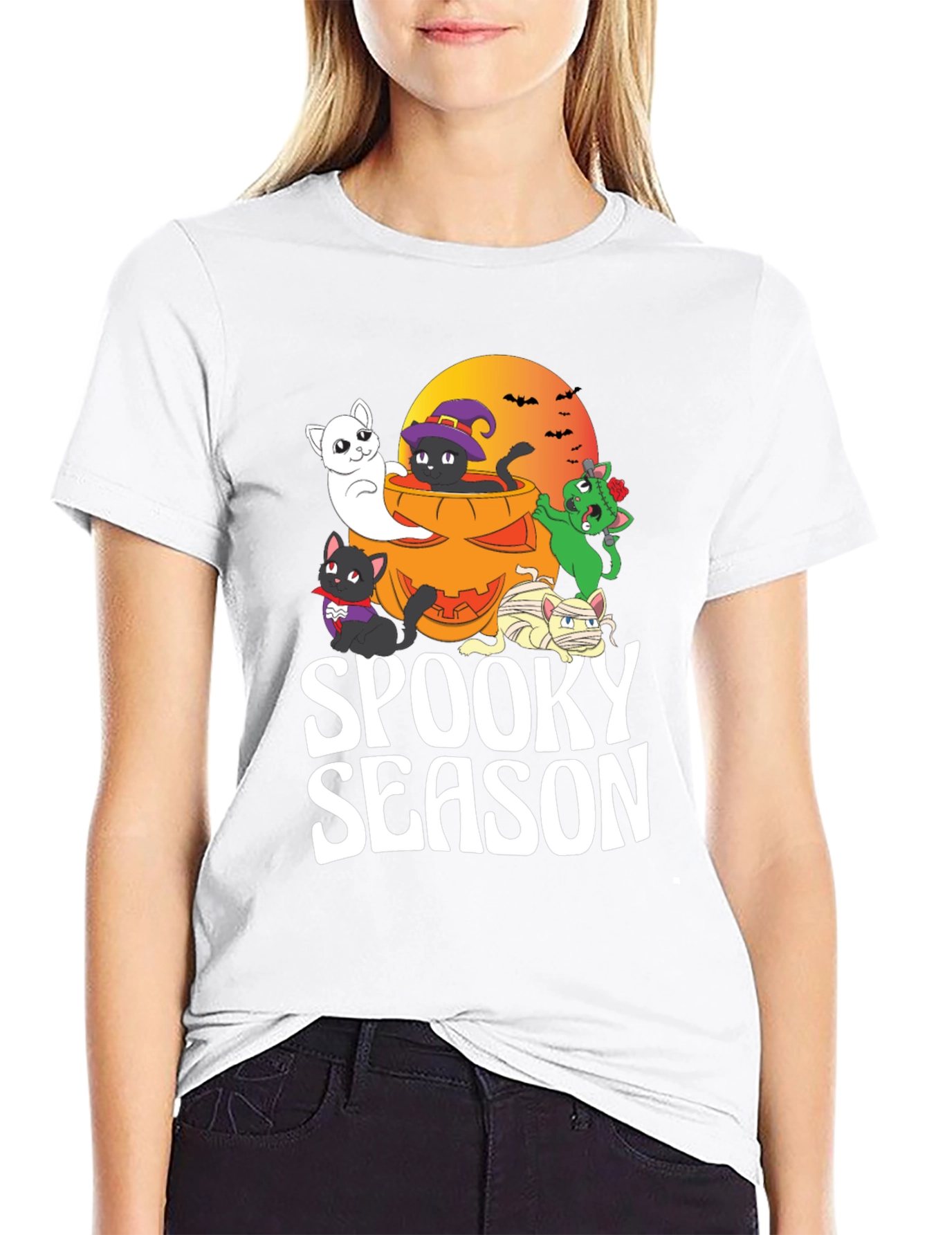 Spooky Season Halloween Cats T-Shirt