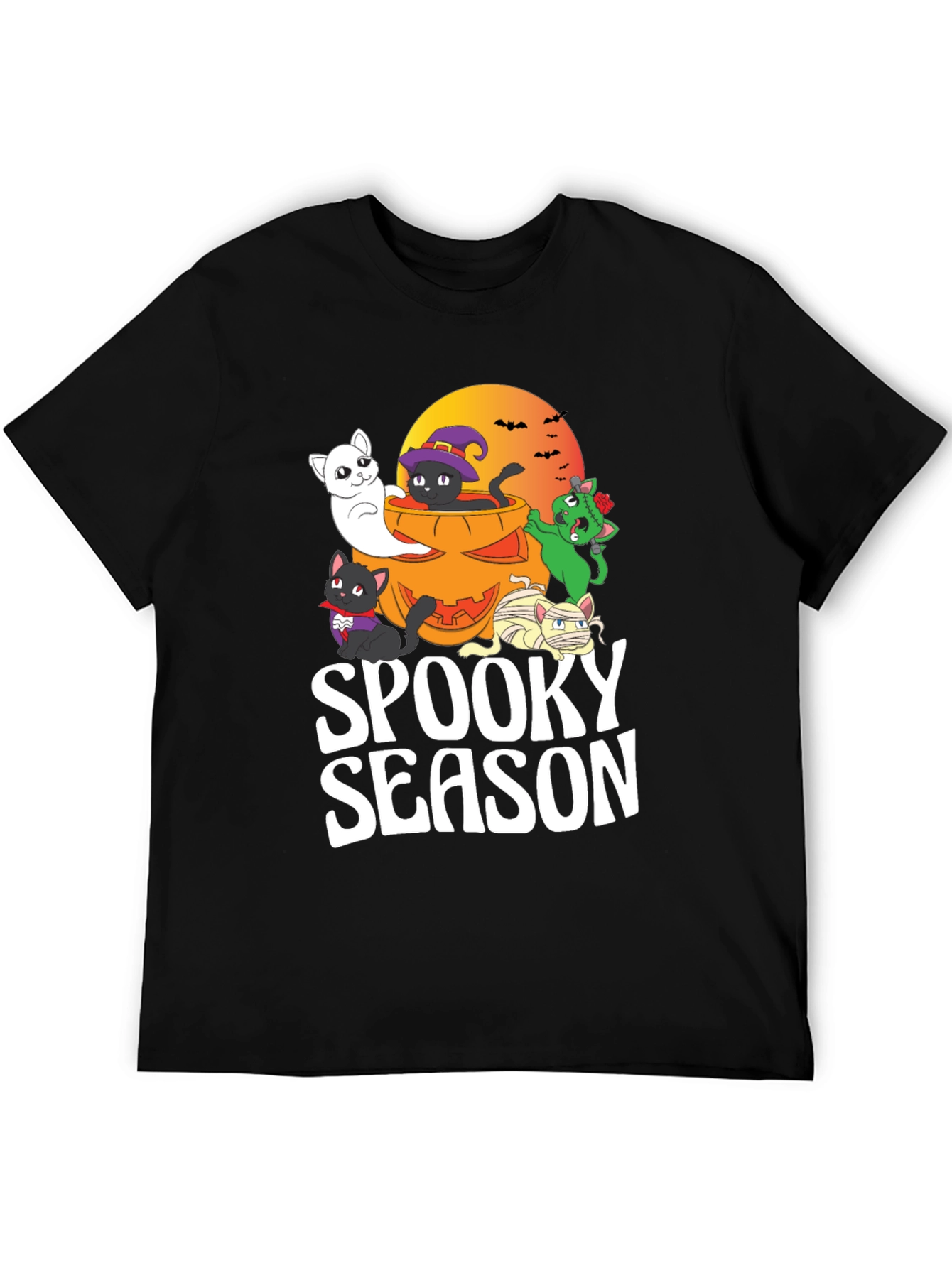Spooky Season Halloween Cats T-Shirt