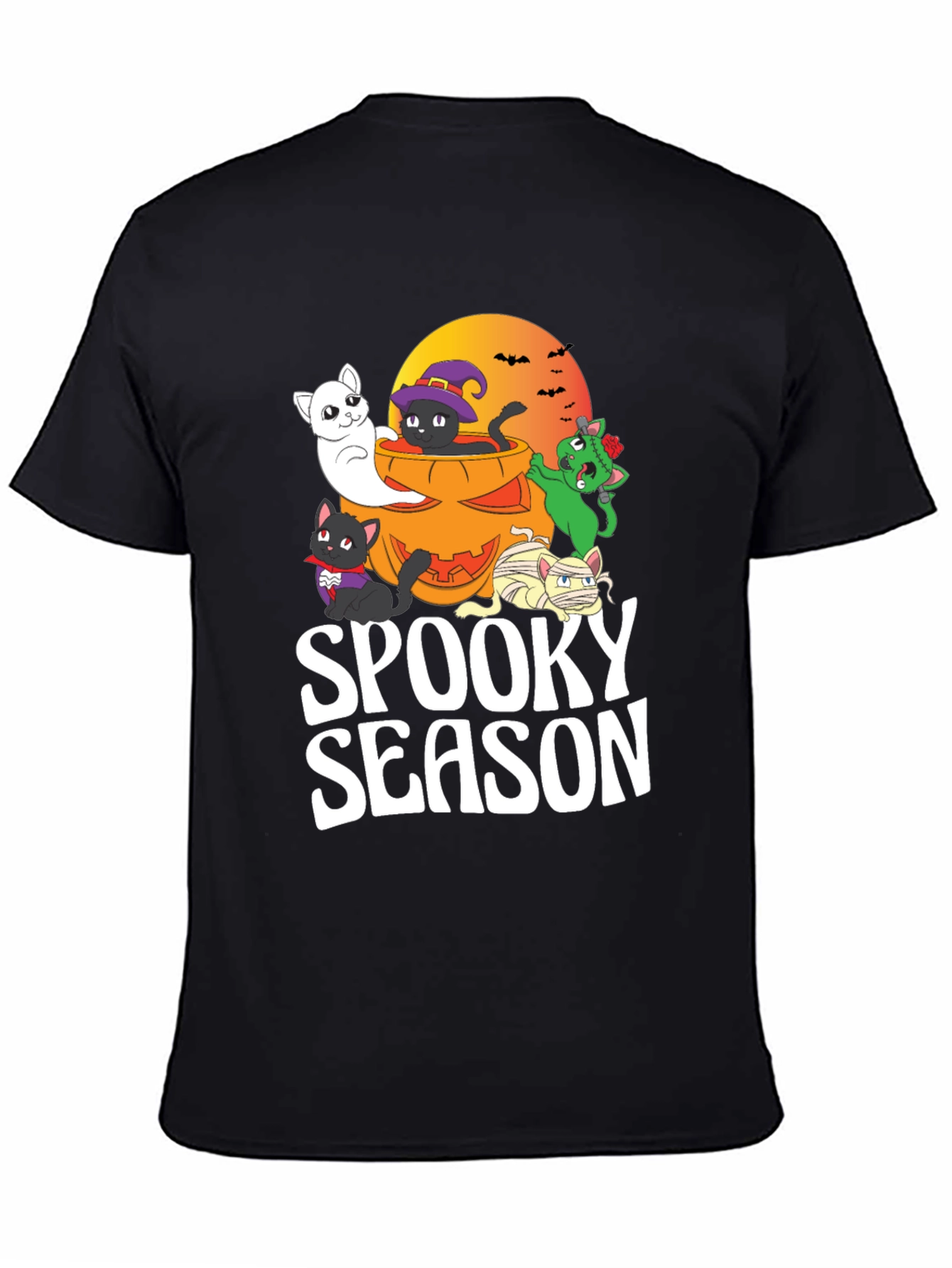 Spooky Season Halloween Cats T-Shirt