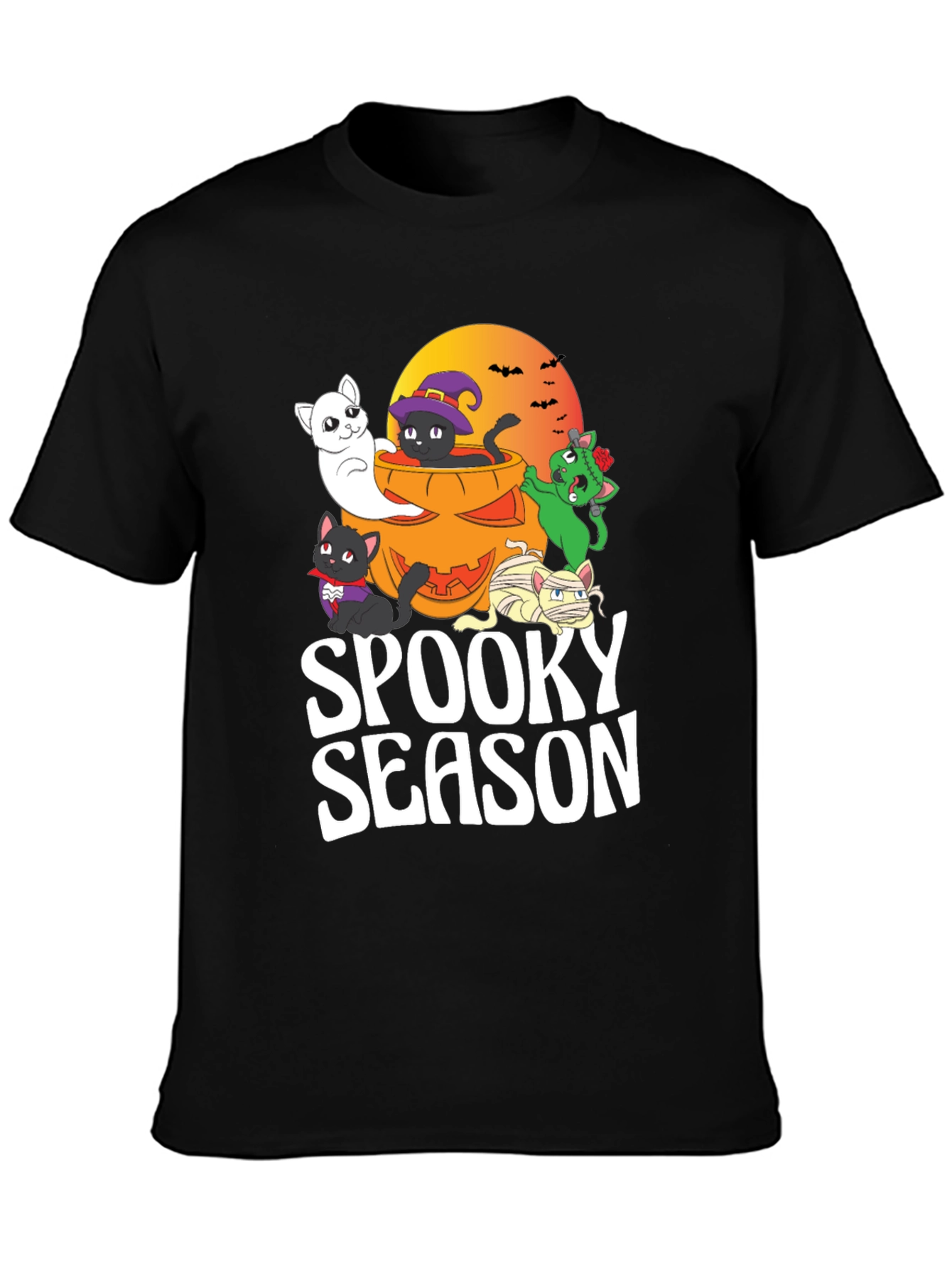 Spooky Season Halloween Cats T-Shirt