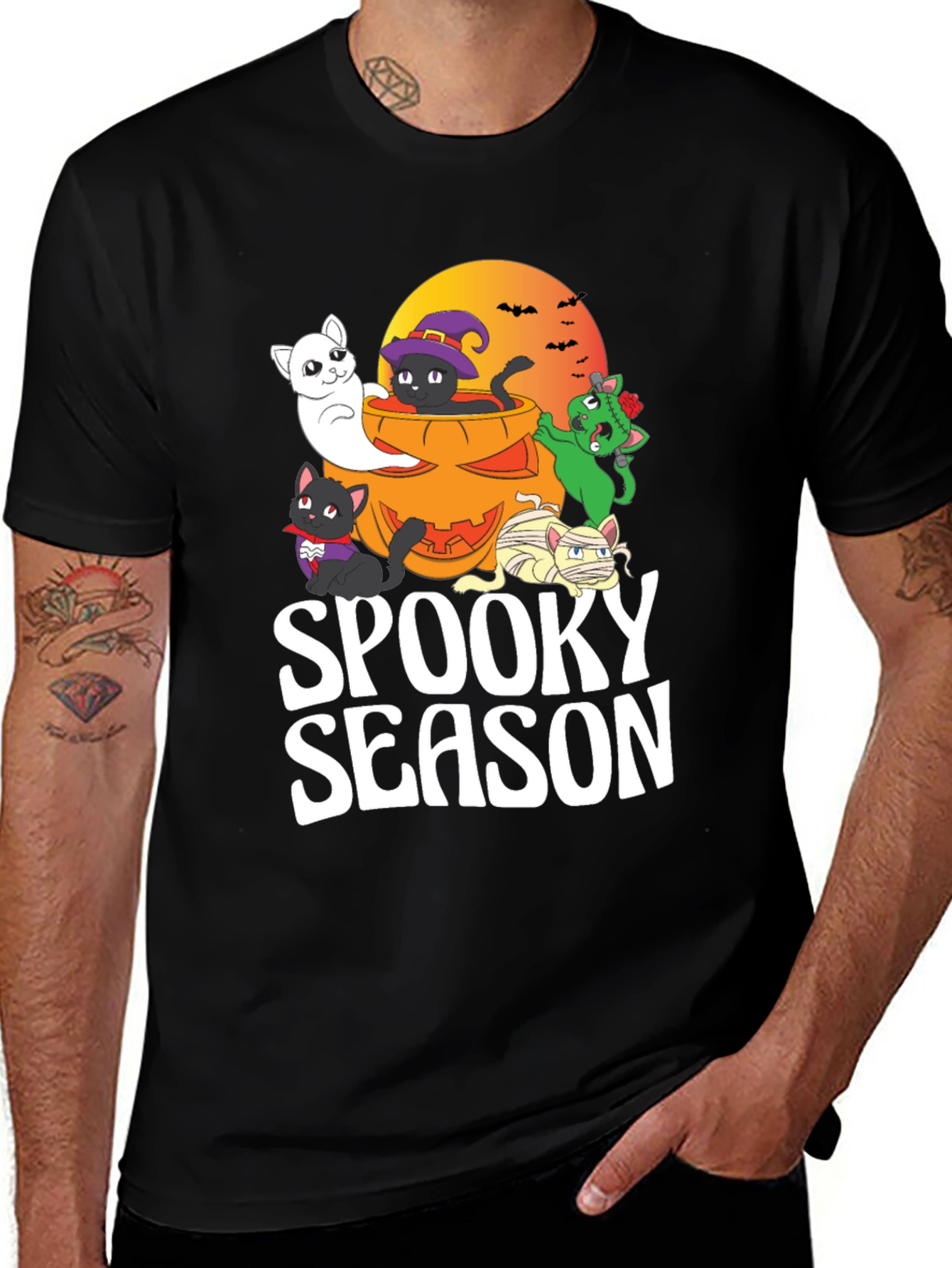 Spooky Season Halloween Cats T-Shirt