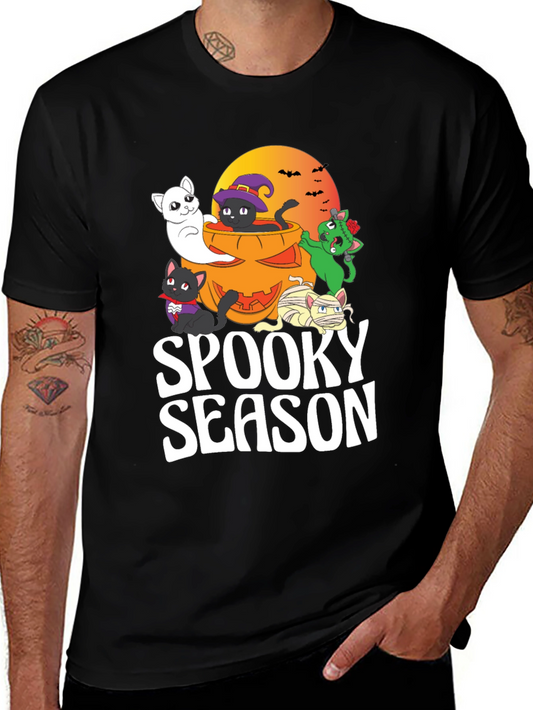 Spooky Season Halloween Cats T-Shirt