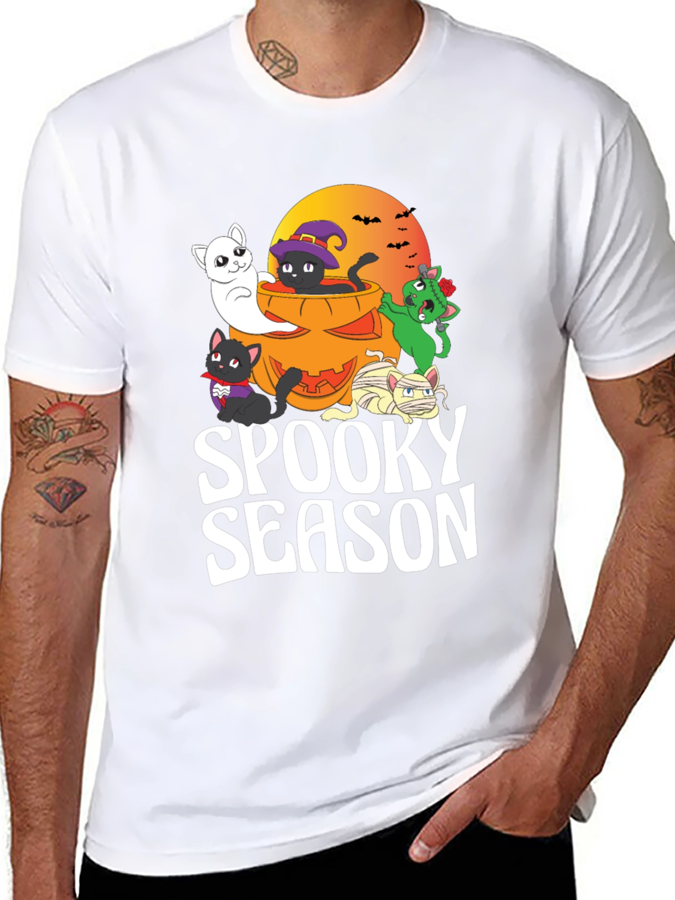 Spooky Season Halloween Cats T-Shirt