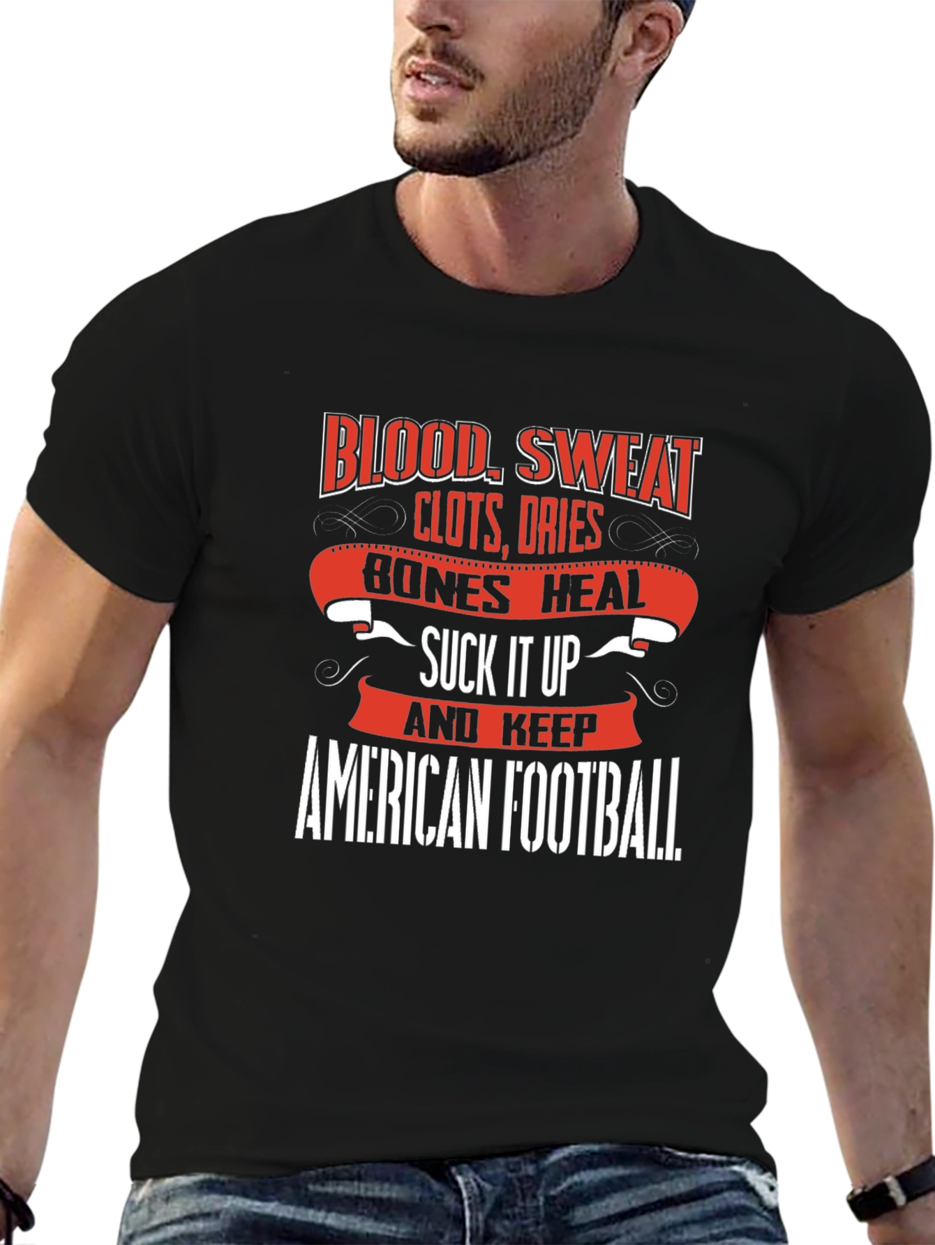 American Football Slogan T-Shirt