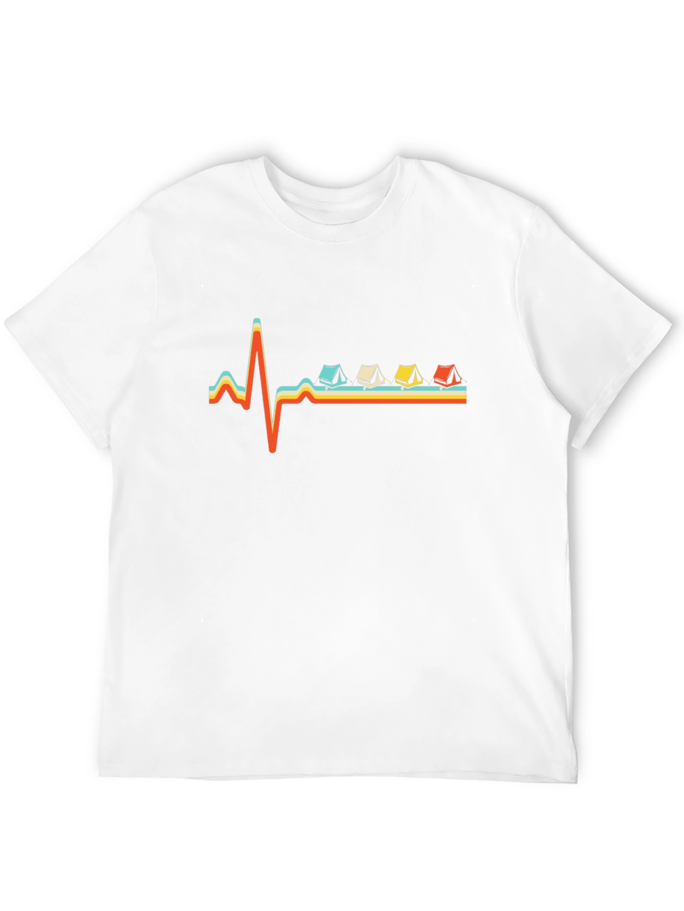 Camping Heartbeat T-Shirt - Adventure Seeker Tee