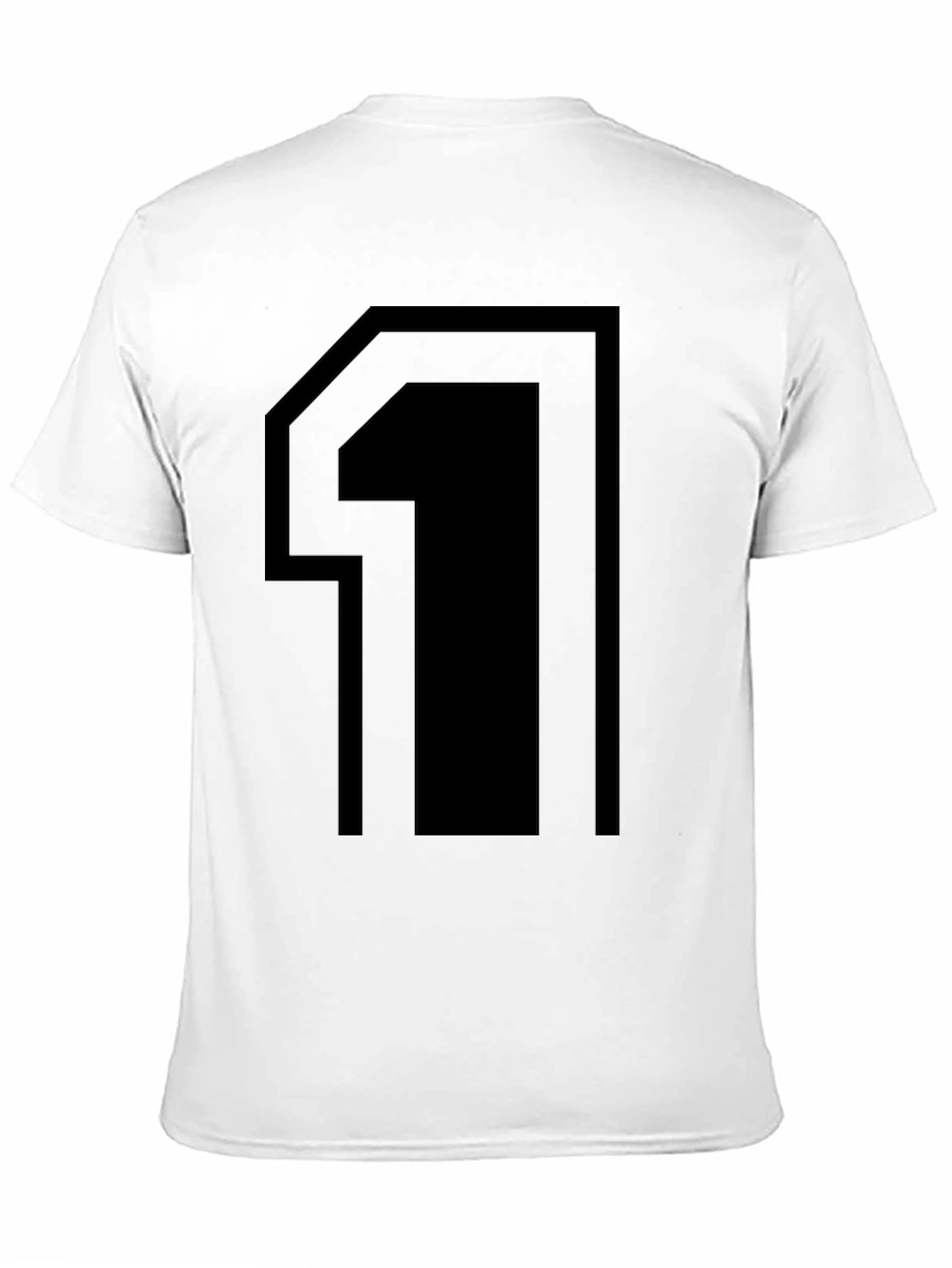 Bold Number 1 Graphic Tee - Black