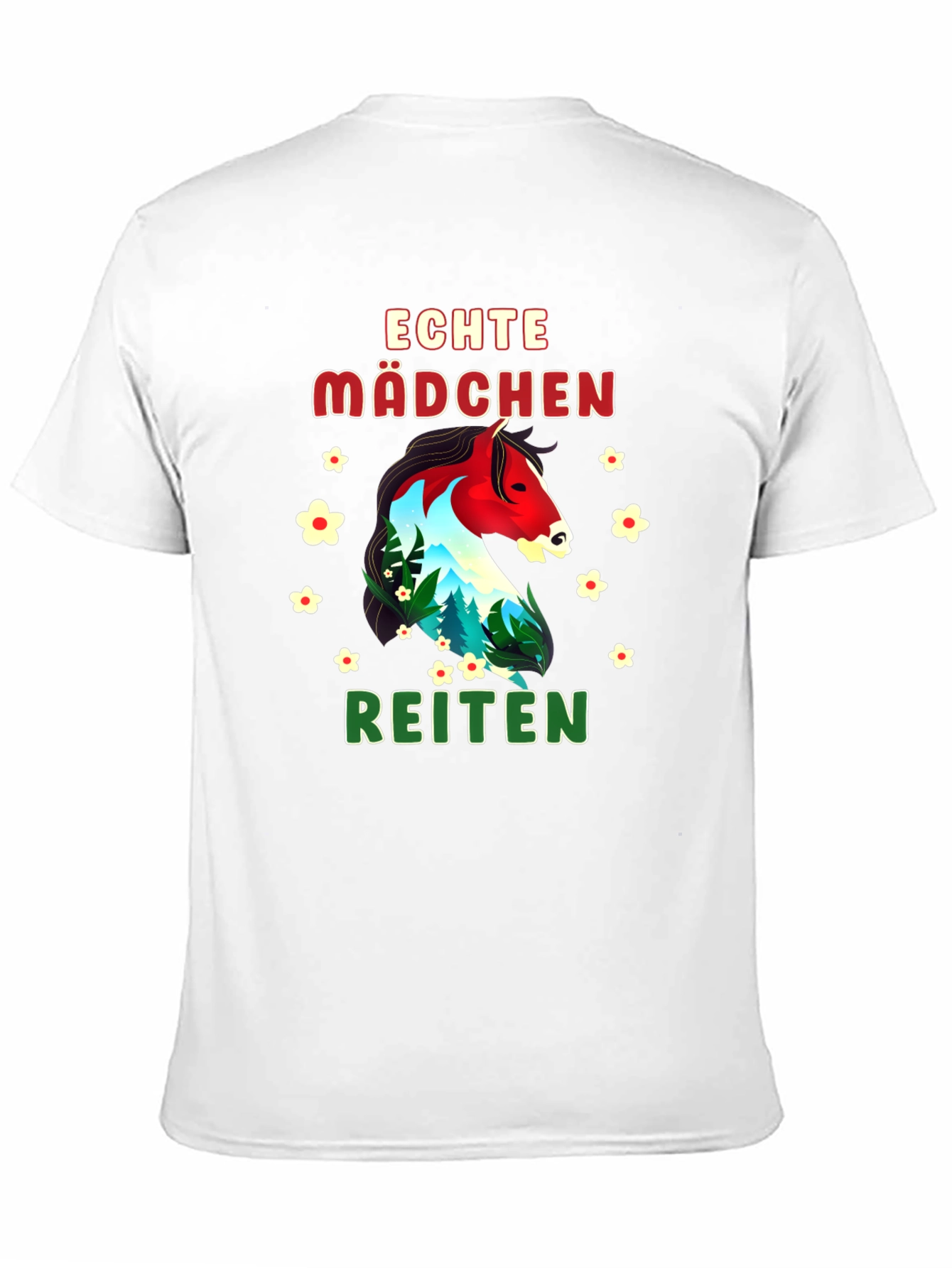 Echte Mädchen Reiten T-Shirt Horseback Riding Tee