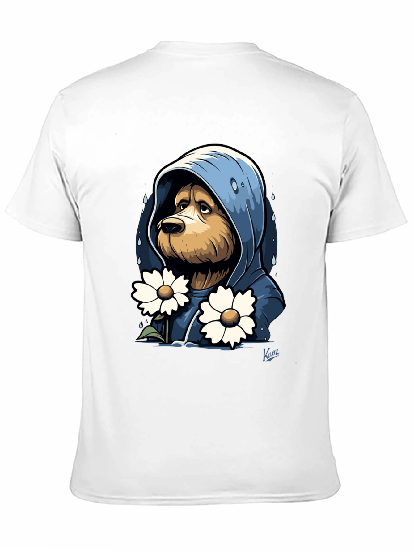Sad Dog in Hoodie T-Shirt
