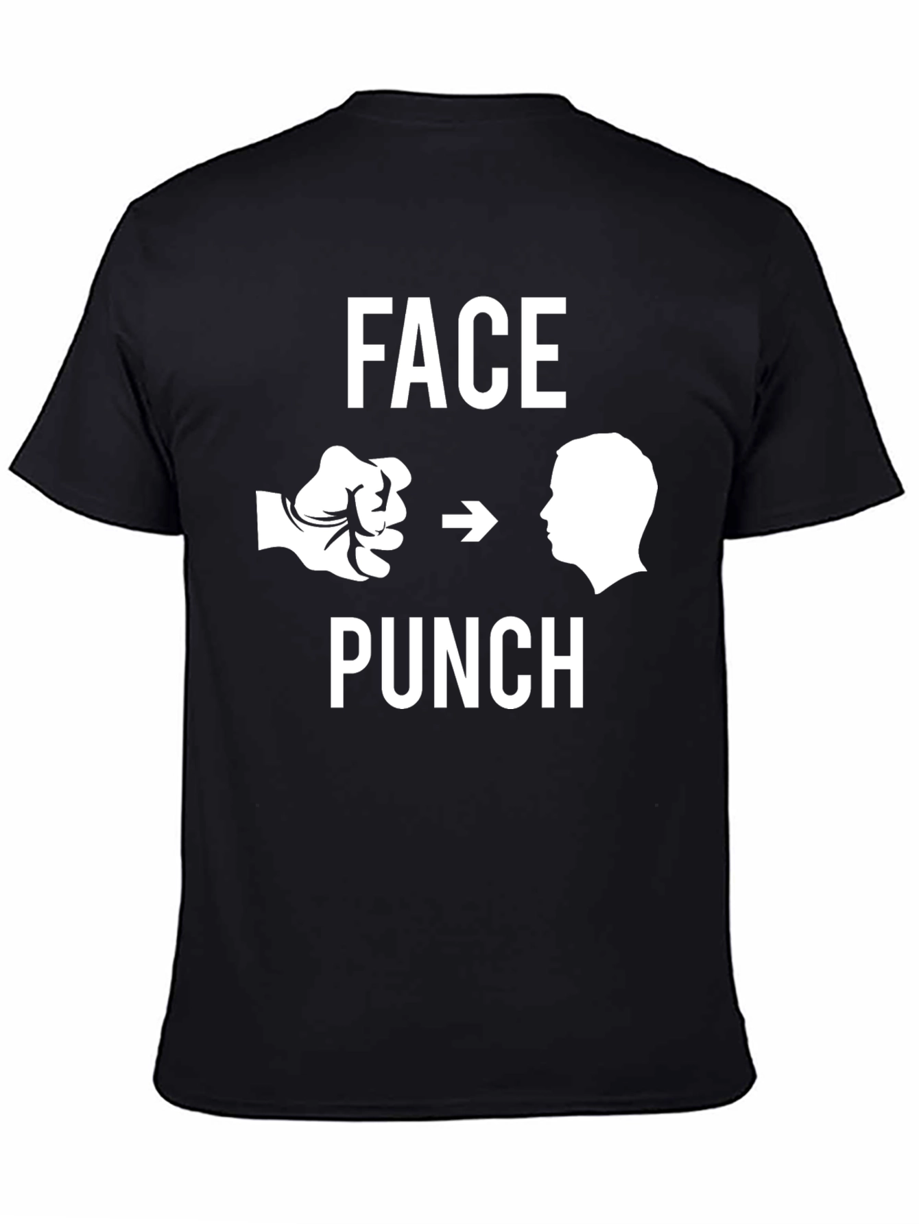 Face Punch Graphic T-Shirt - Black Humor Tee