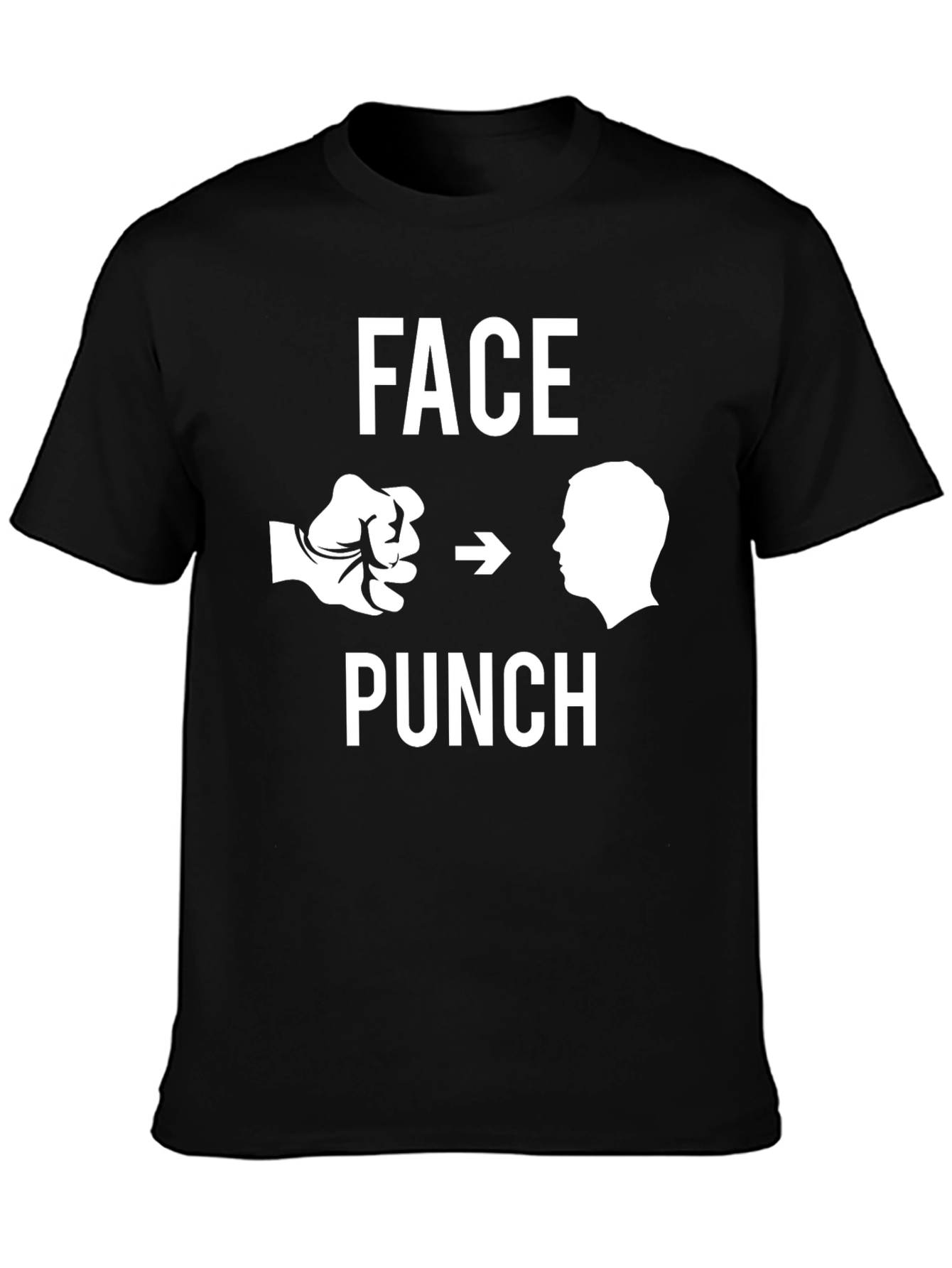Face Punch Graphic T-Shirt - Black Humor Tee