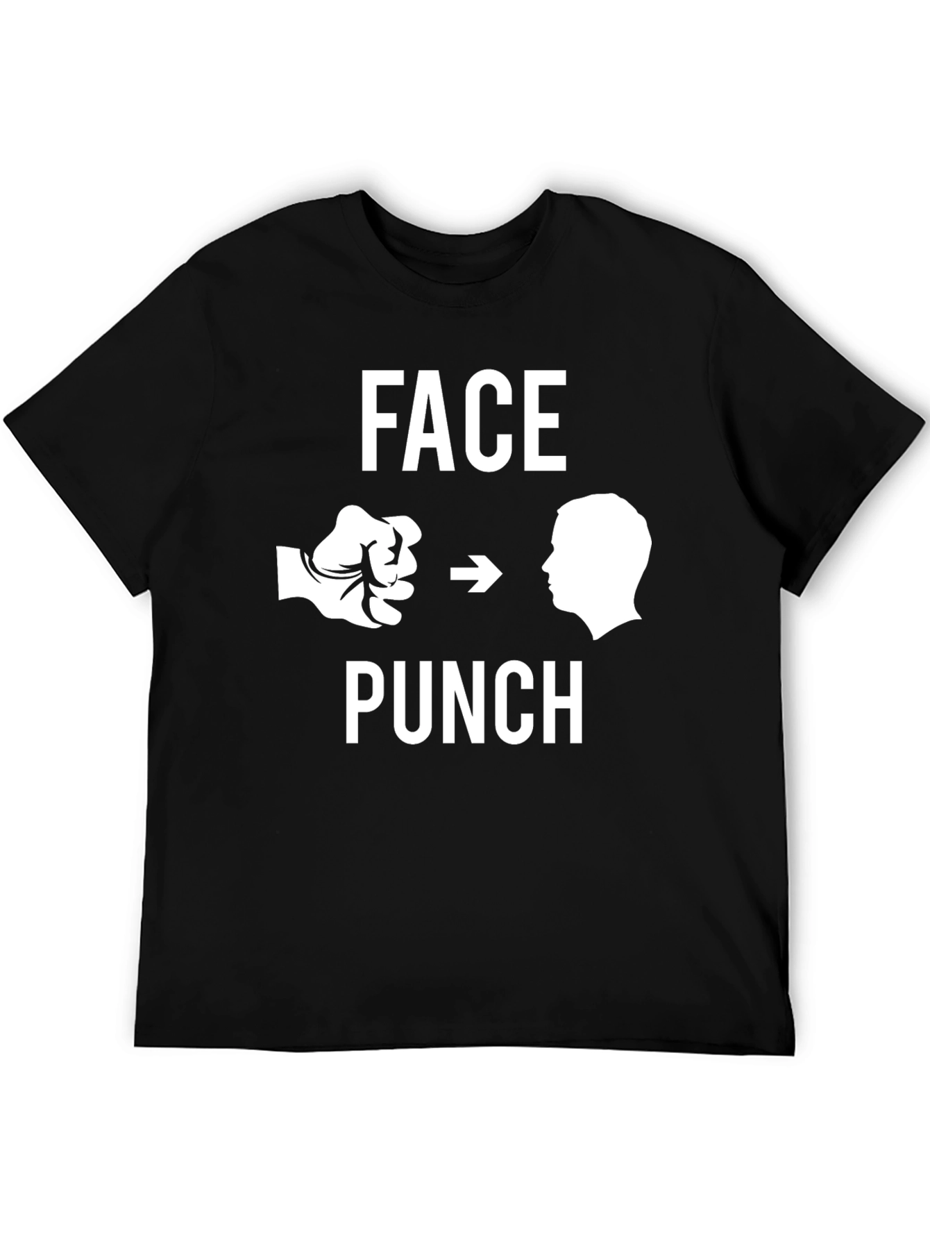 Face Punch Graphic T-Shirt - Black Humor Tee