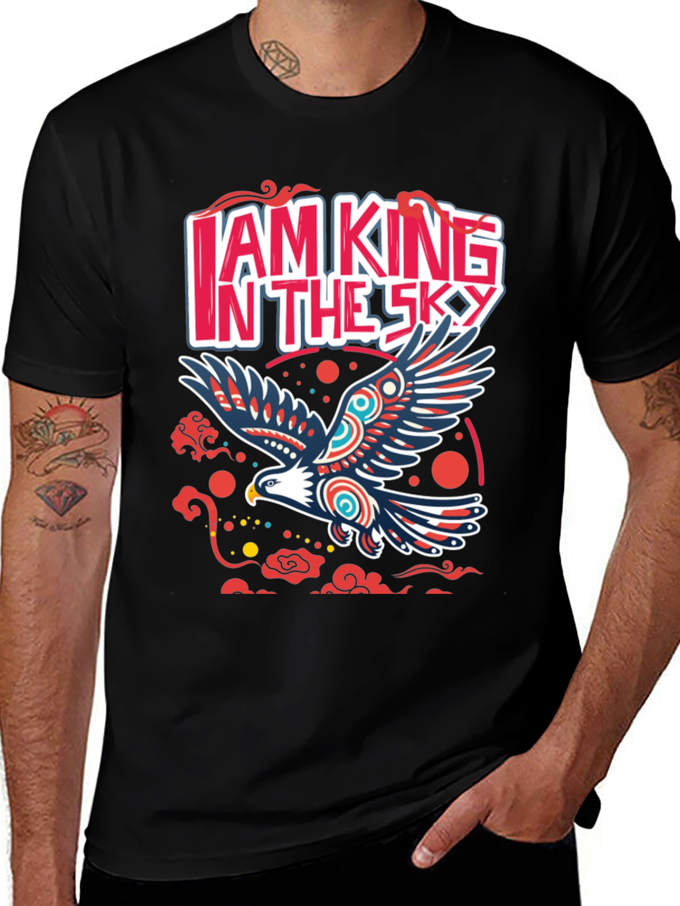 I AM KING IN THE SKY Eagle Graphic Tee