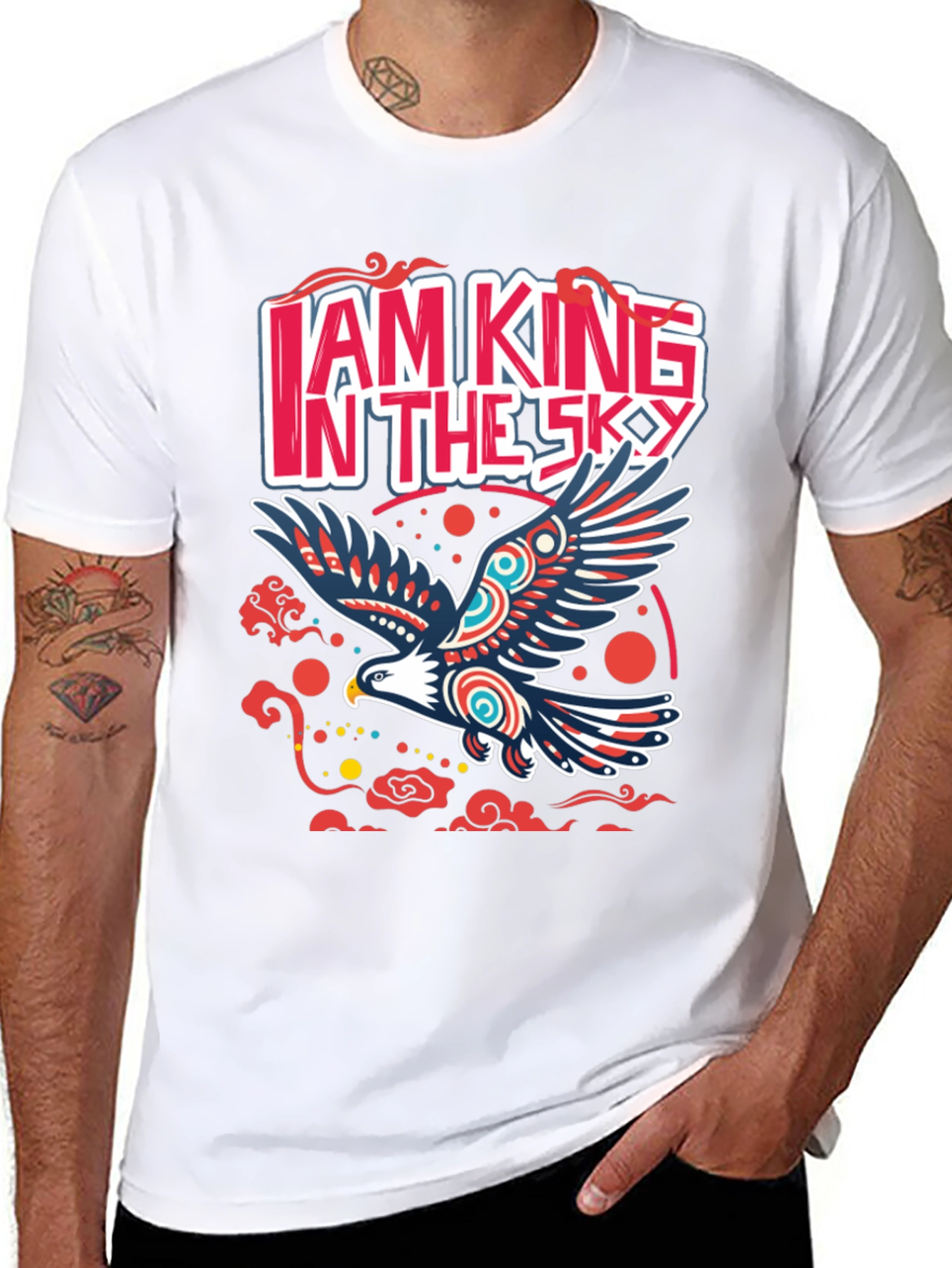 I AM KING IN THE SKY Eagle Graphic Tee