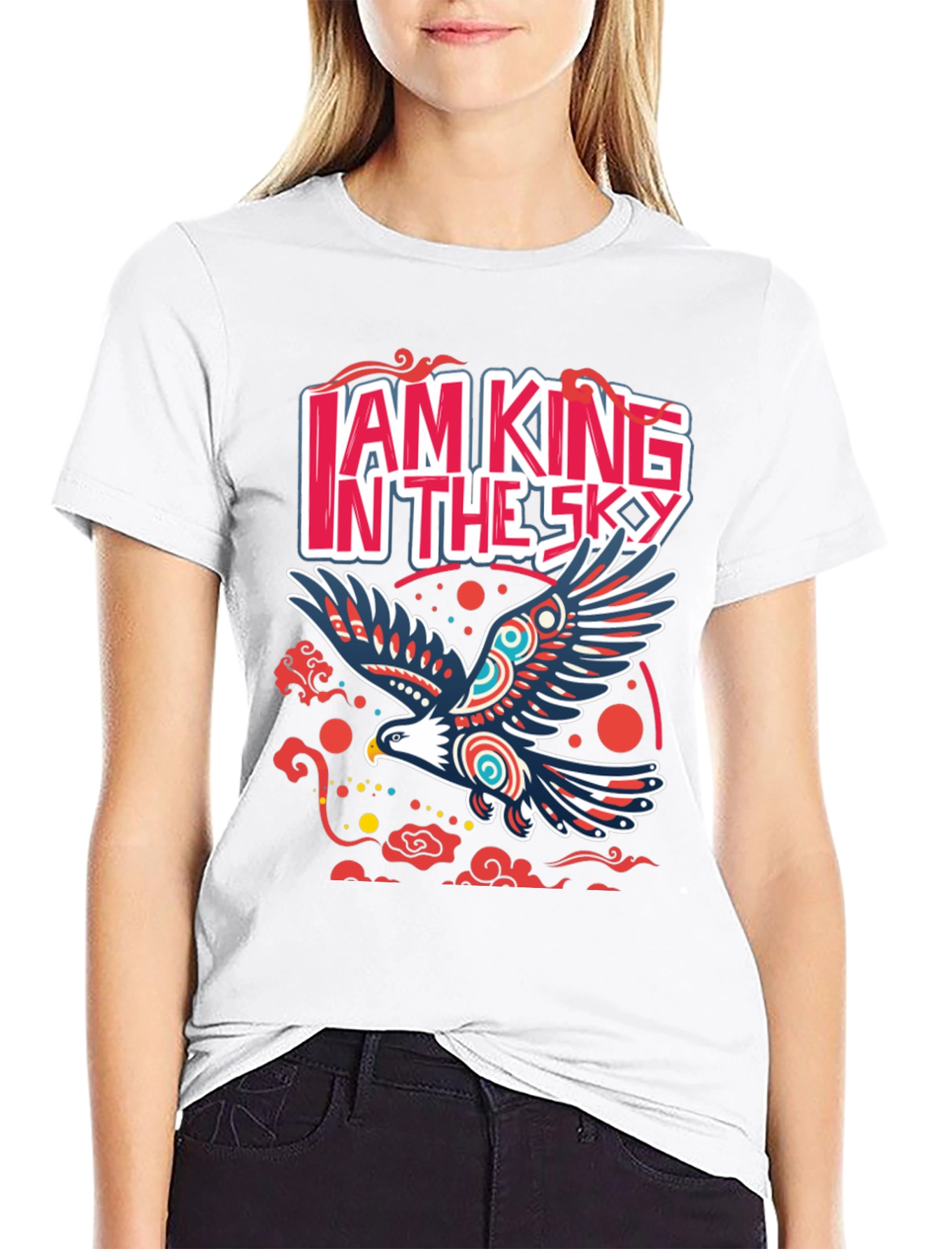 I AM KING IN THE SKY Eagle Graphic Tee