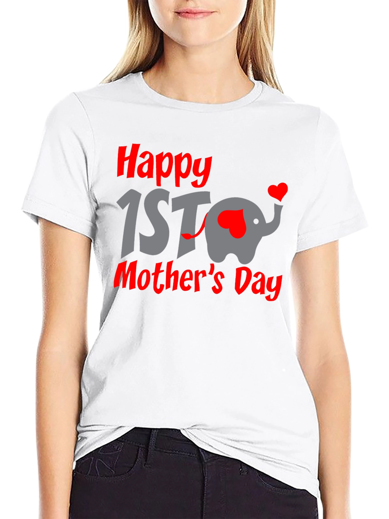 Happy 1st Mothers Day Elephant T-Shirt