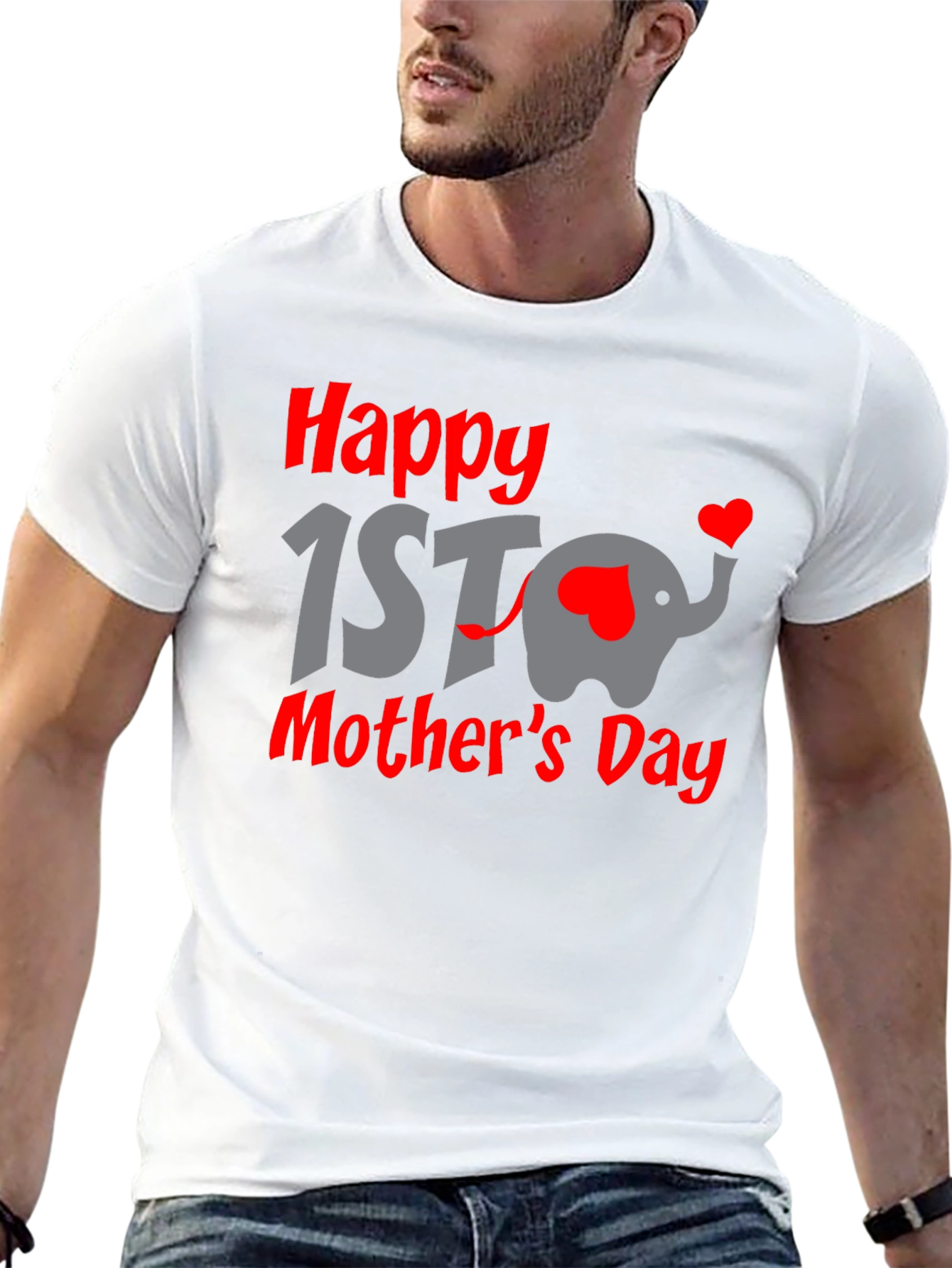 Happy 1st Mothers Day Elephant T-Shirt