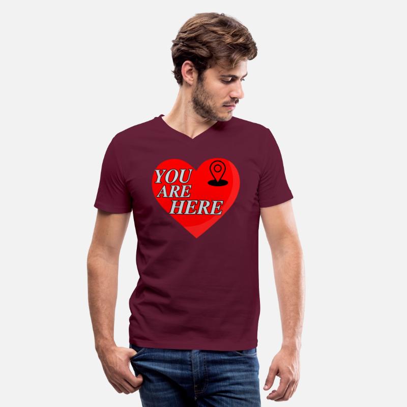 You Are Here Location in Heart Cute Love Relations