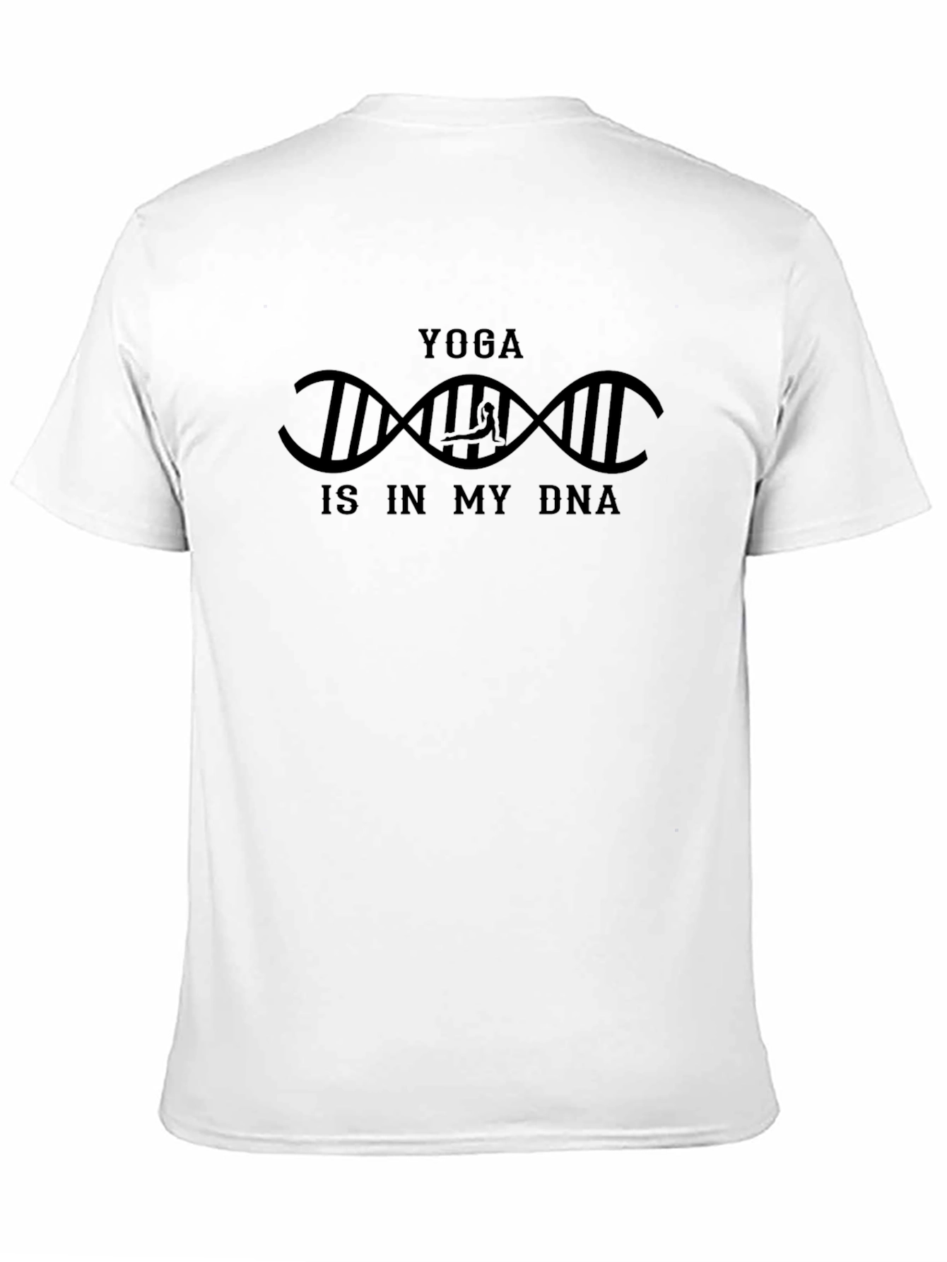 Yoga DNA T-Shirt - Black Cotton Graphic Tee