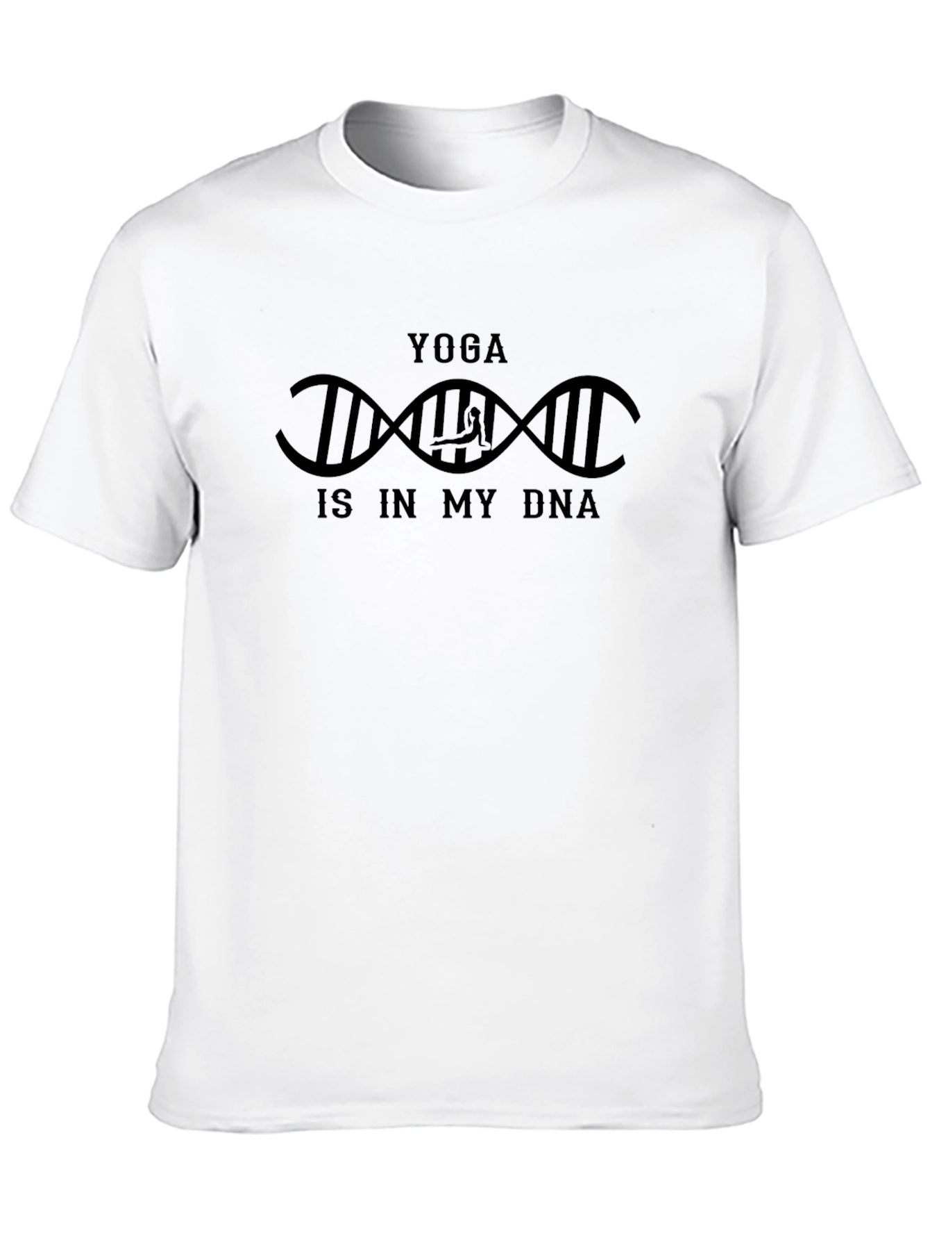 Yoga DNA T-Shirt - Black Cotton Graphic Tee