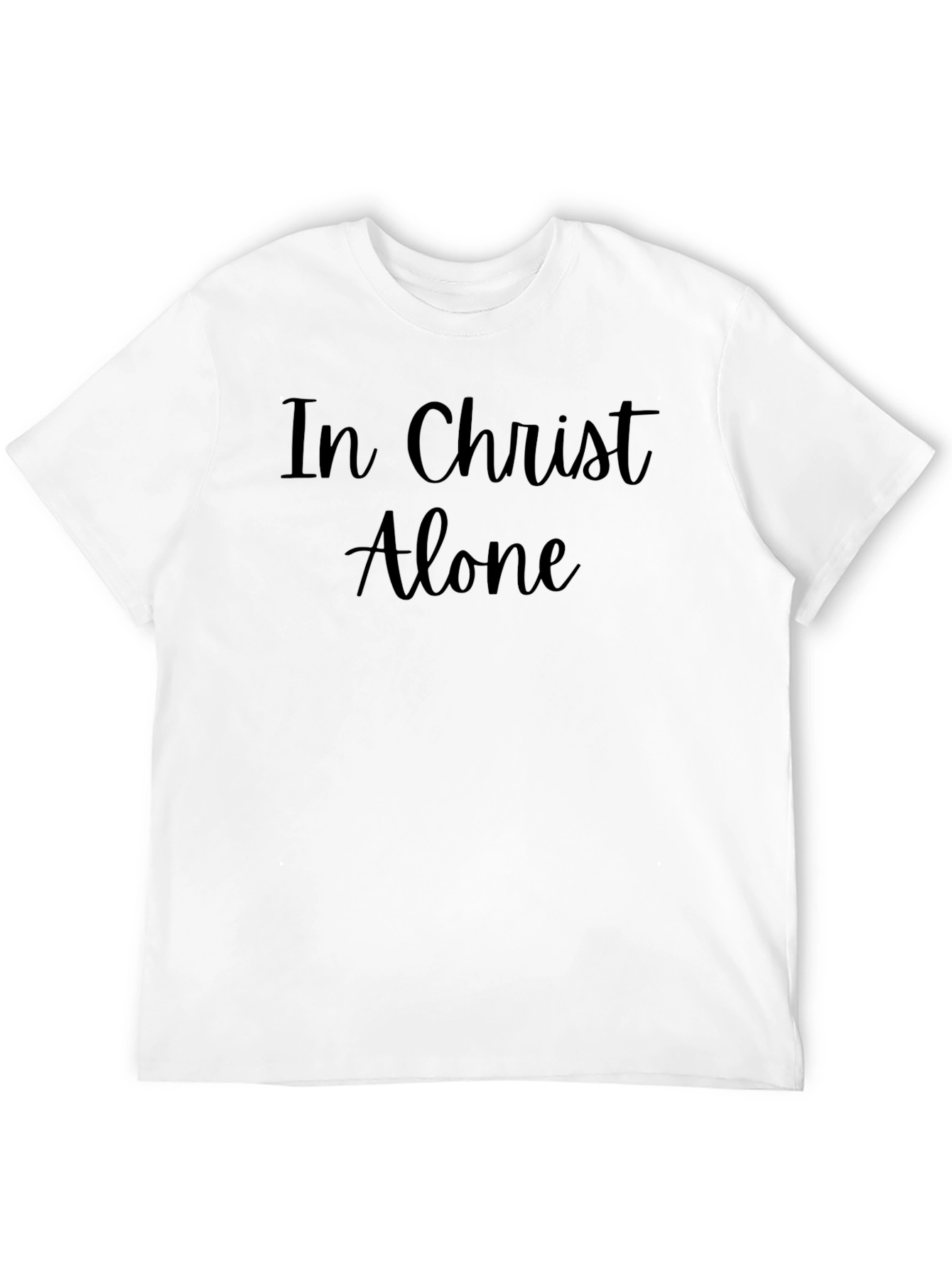 In Christ Alone Black Graphic Tee