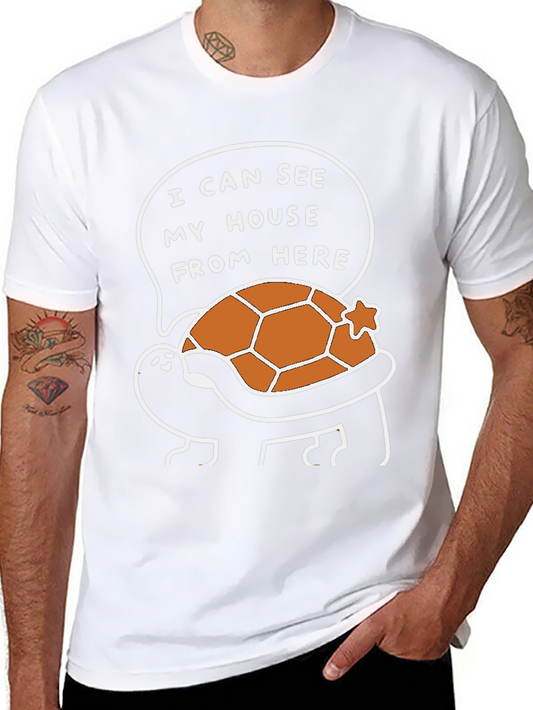 Funny Turtle T-Shirt - I Can See My House From Here