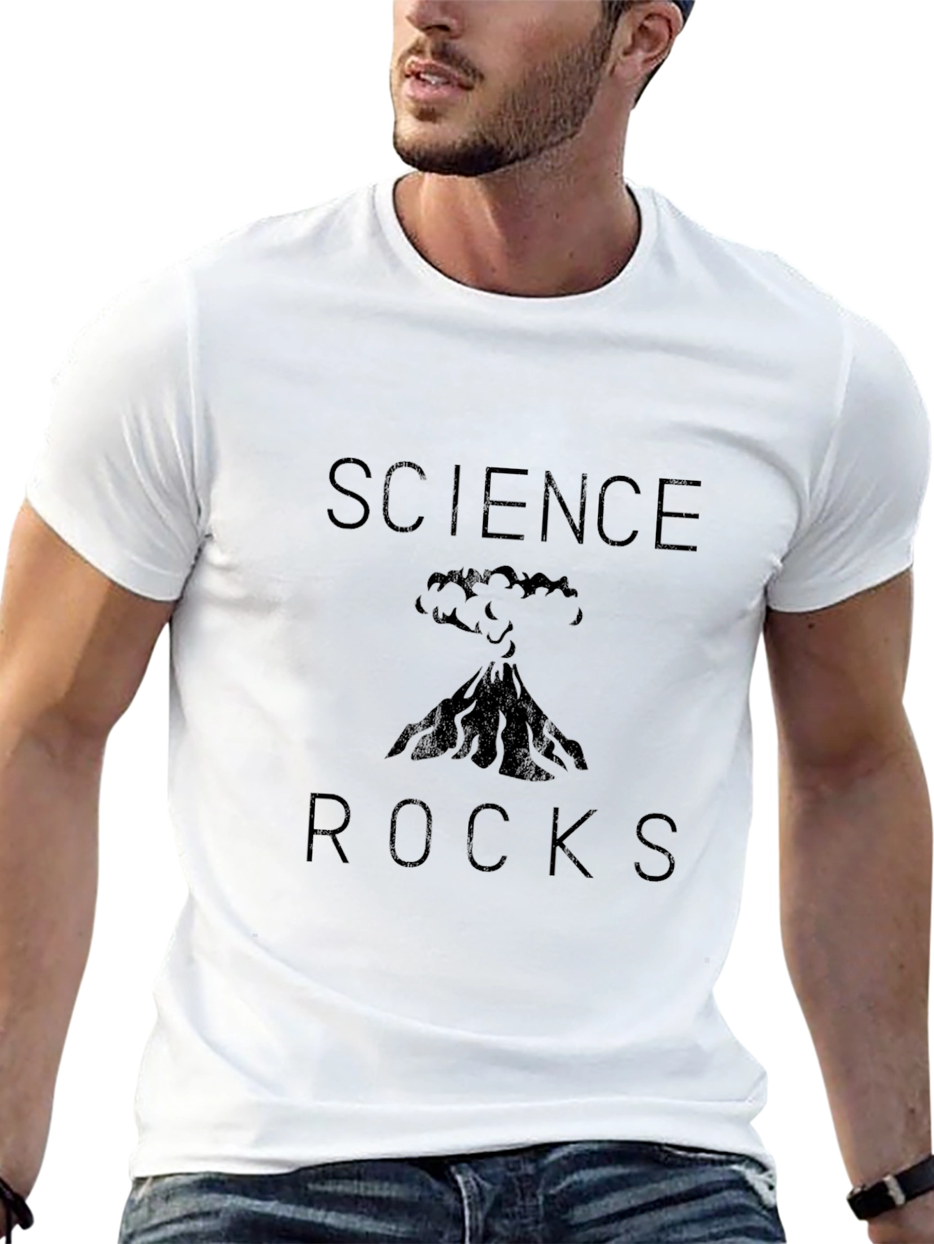 Science Rocks Volcano Graphic T-Shirt