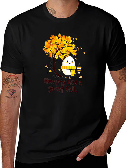 Humpty Great Fall Tee - Autumnal Humor Shirt
