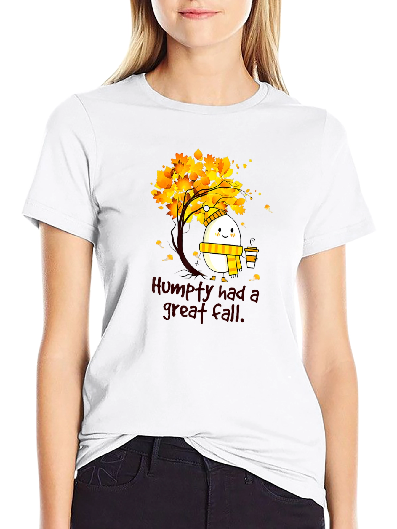 Humpty Great Fall Tee - Autumnal Humor Shirt