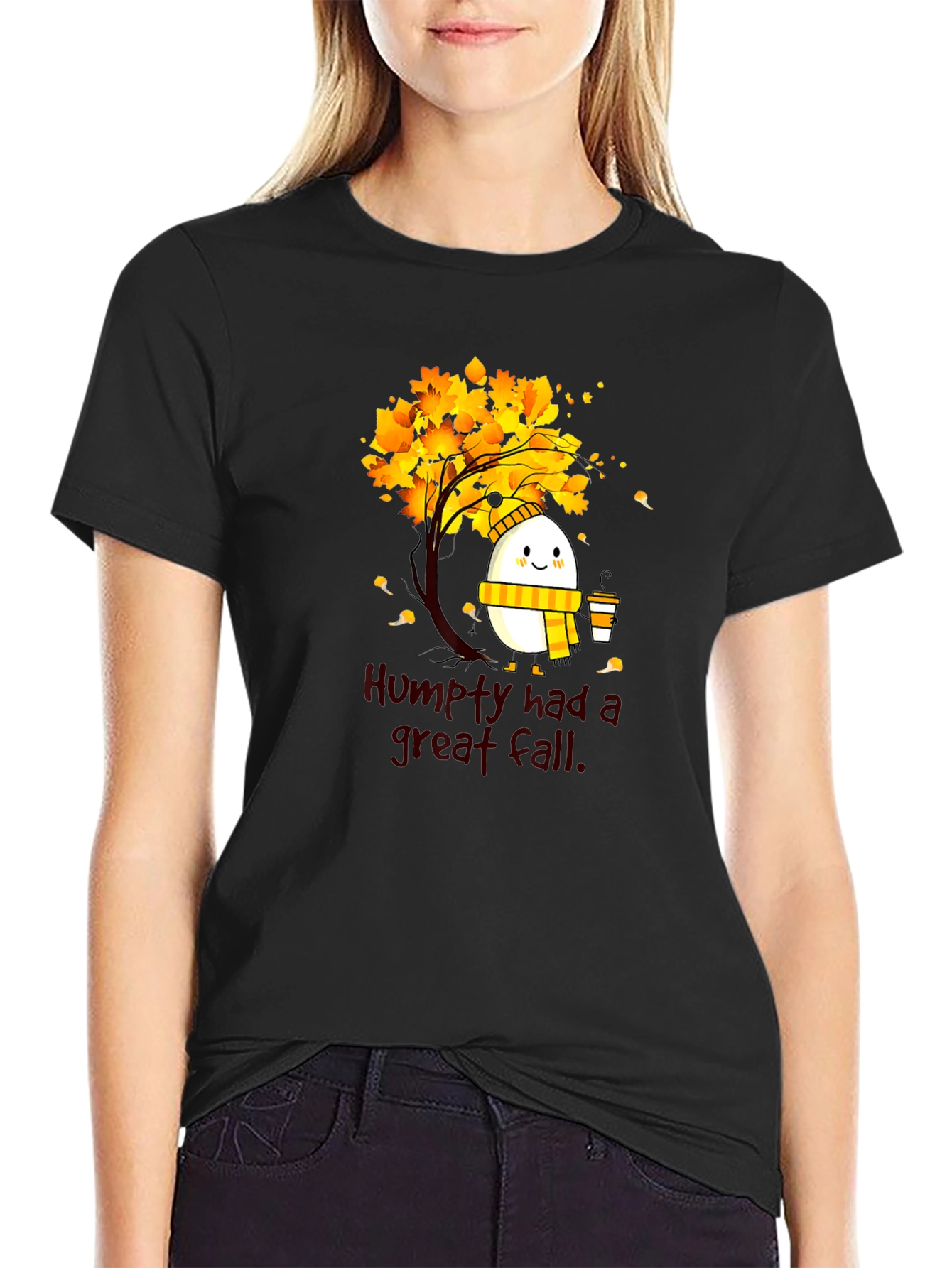 Humpty Great Fall Tee - Autumnal Humor Shirt