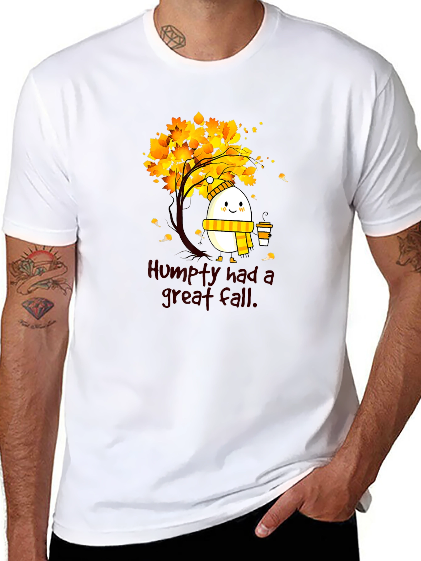 Humpty Great Fall Tee - Autumnal Humor Shirt