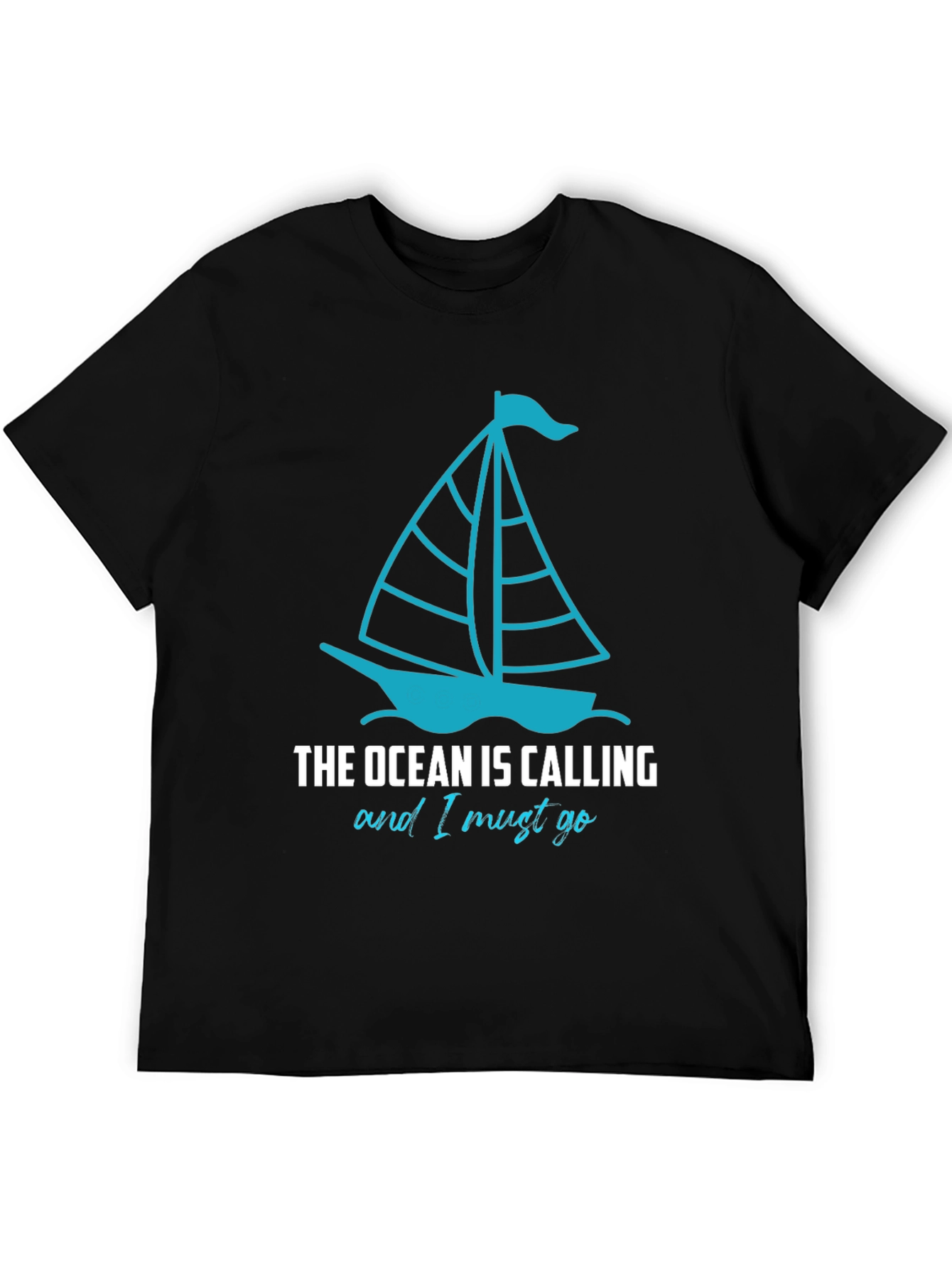 Ocean Calling Sailboat Graphic T-Shirt