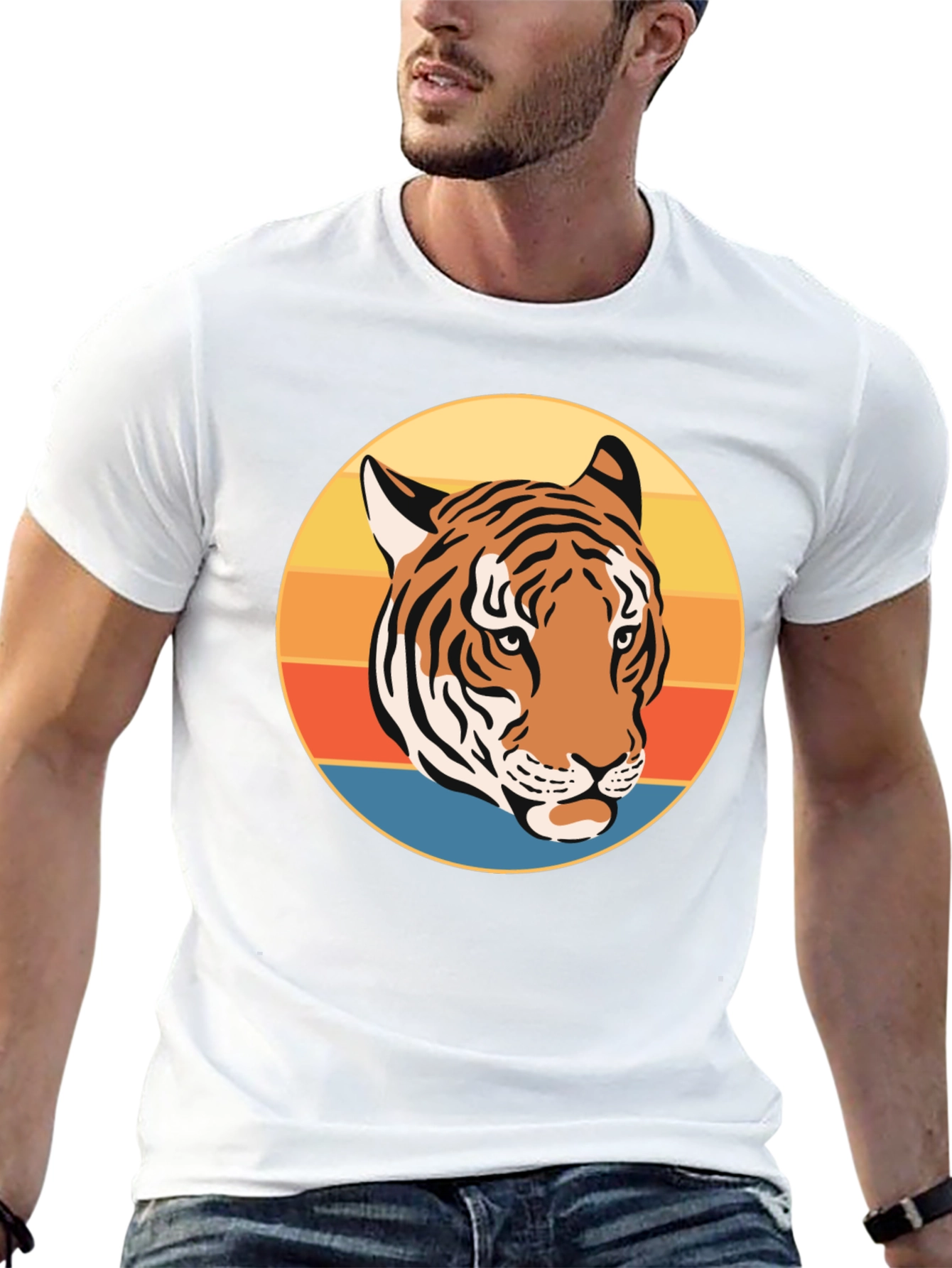 Retro Tiger Graphic T-Shirt