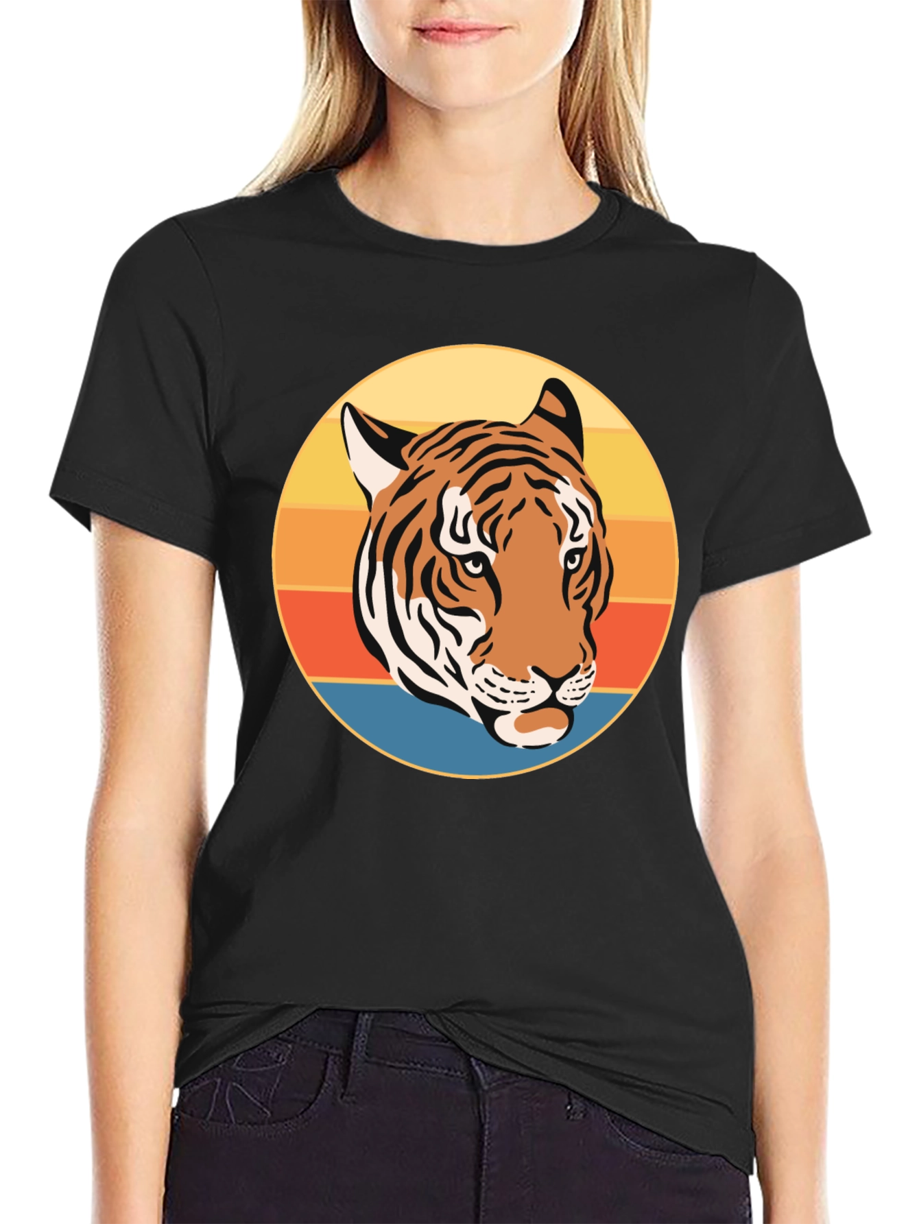 Retro Tiger Graphic T-Shirt