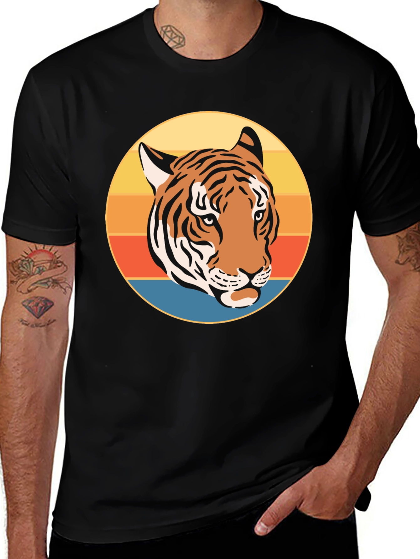 Retro Tiger Graphic T-Shirt