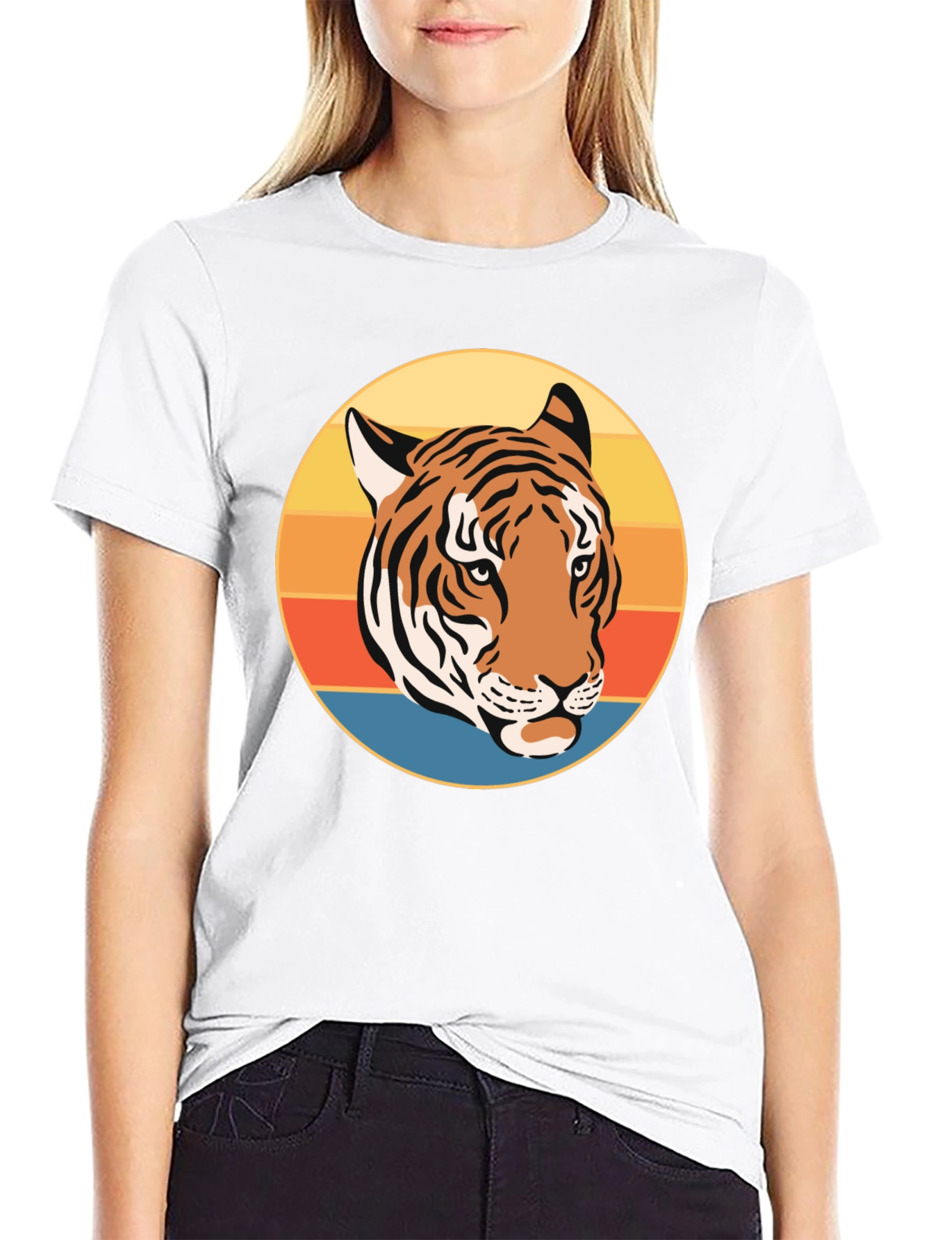 Retro Tiger Graphic T-Shirt