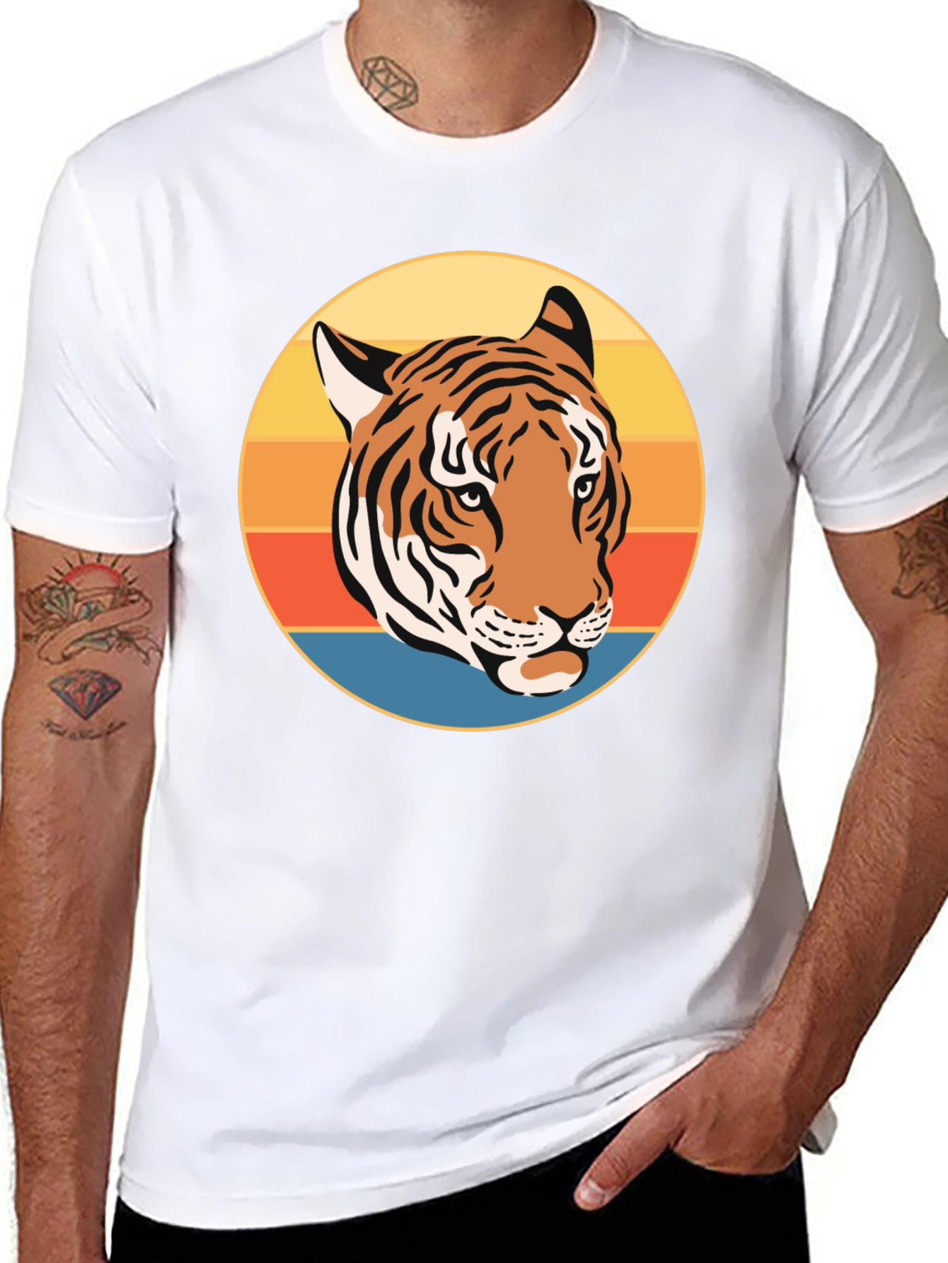 Retro Tiger Graphic T-Shirt