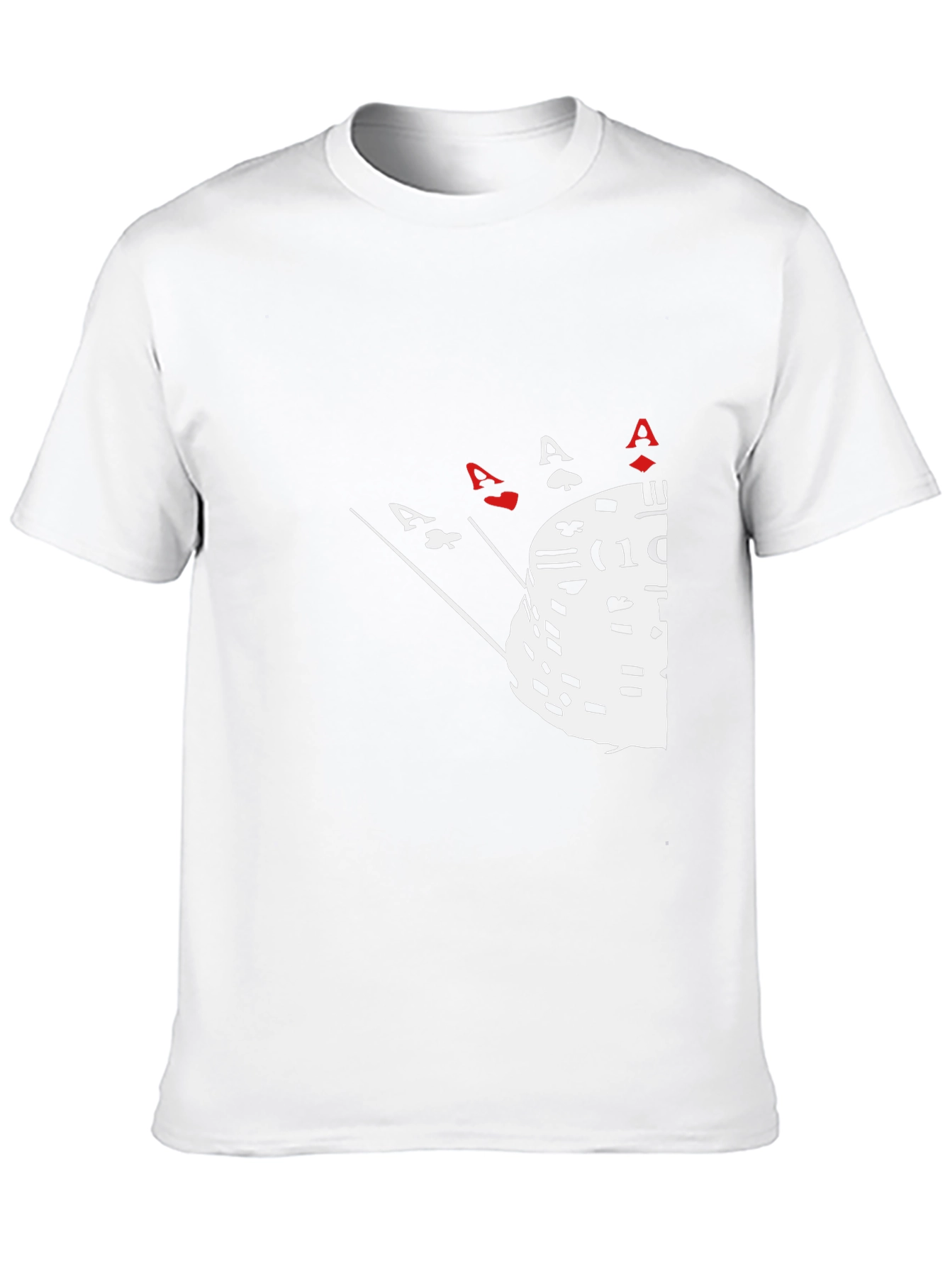 Poker Ace Hand & Chips Graphic Tee - Black