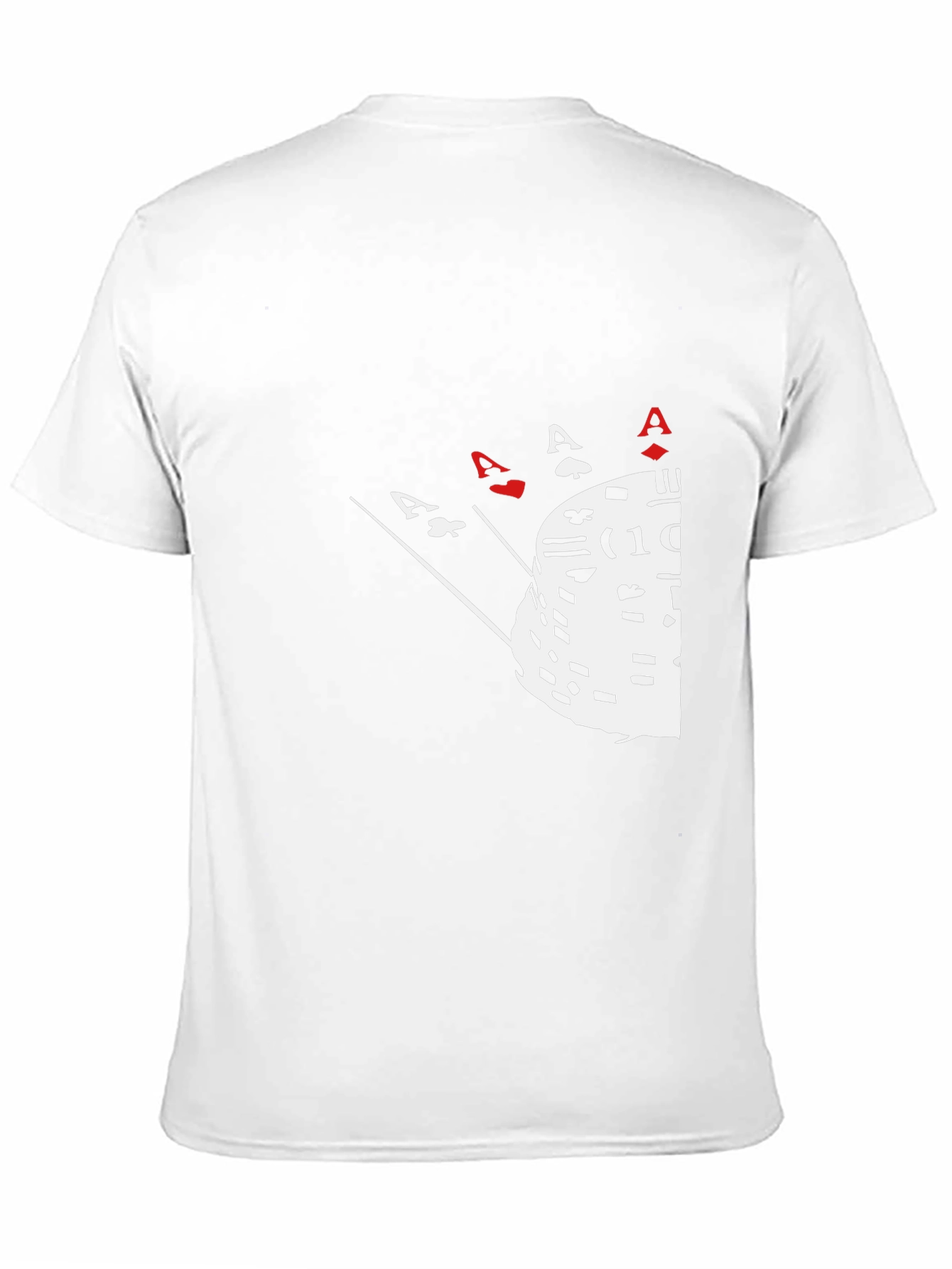 Poker Ace Hand & Chips Graphic Tee - Black