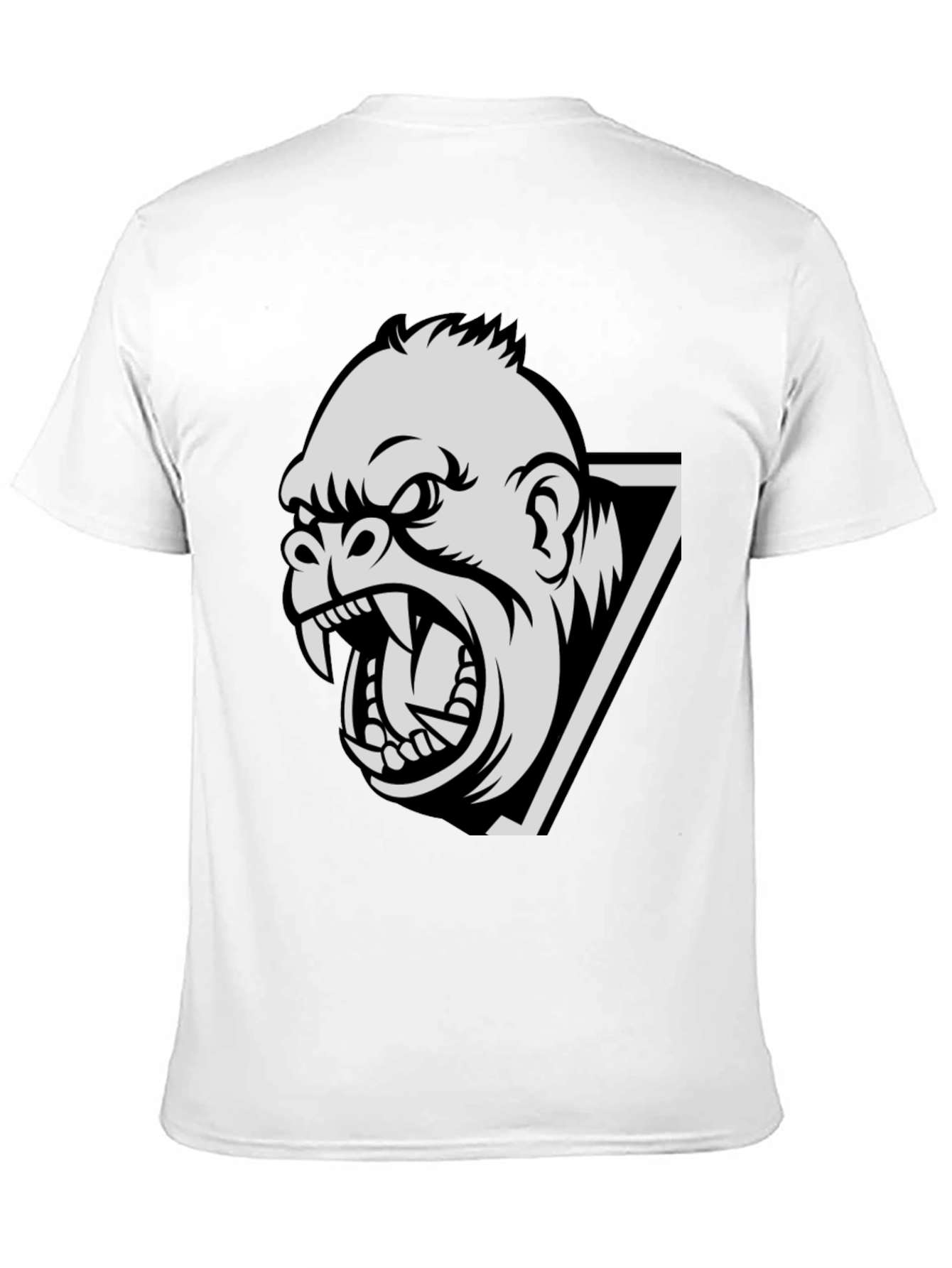 Mens Gorilla Graphic Print Black T-Shirt