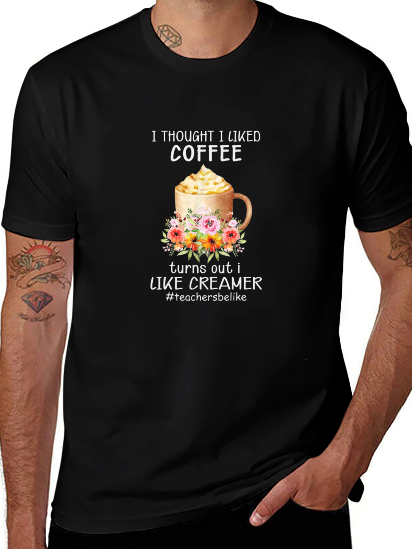 Coffee & Creamer Graphic Tee - Teacher Gift