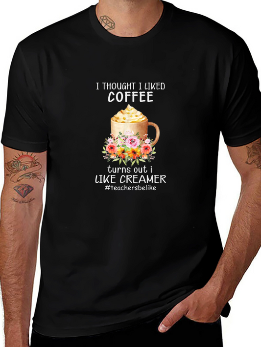 Coffee & Creamer Graphic Tee - Teacher Gift