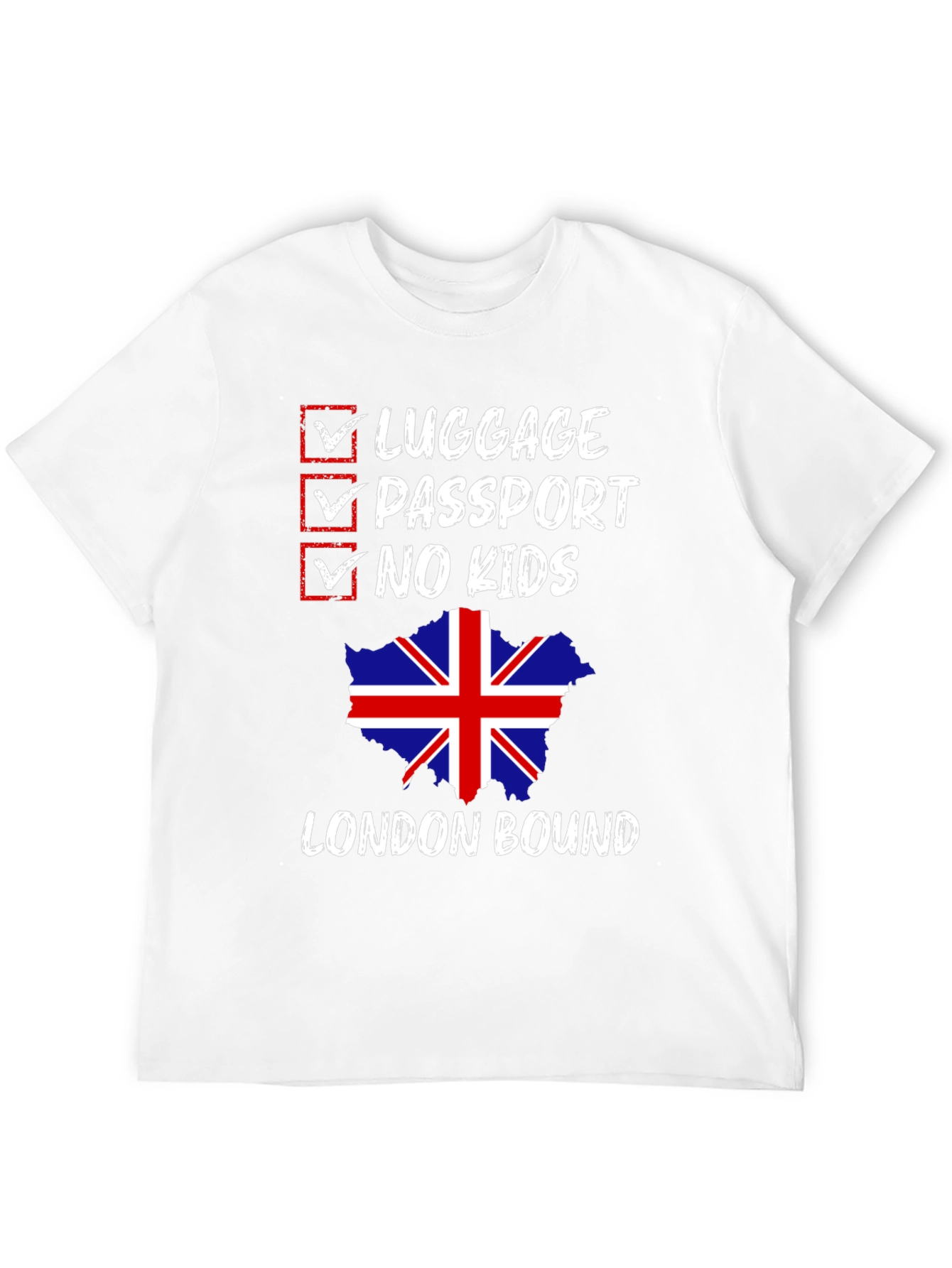 London Bound Graphic Tee - No Kids Allowed!