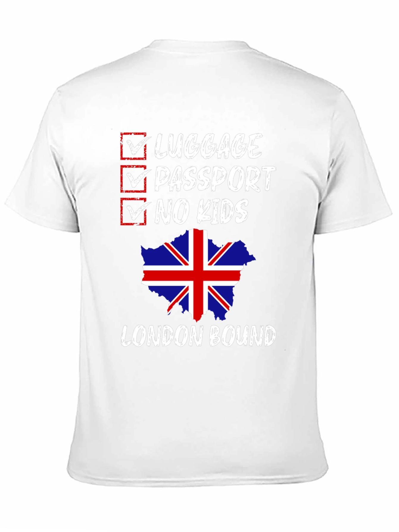 London Bound Graphic Tee - No Kids Allowed!