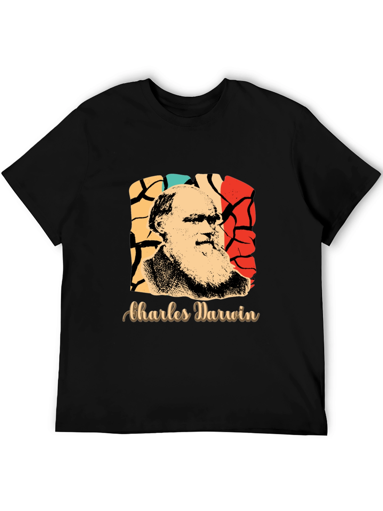 Charles Darwin Retro Graphic T-Shirt