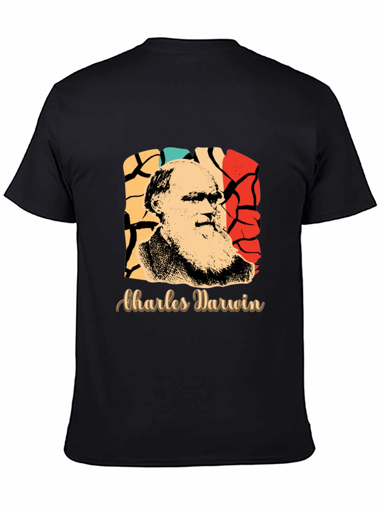 Charles Darwin Retro Graphic T-Shirt