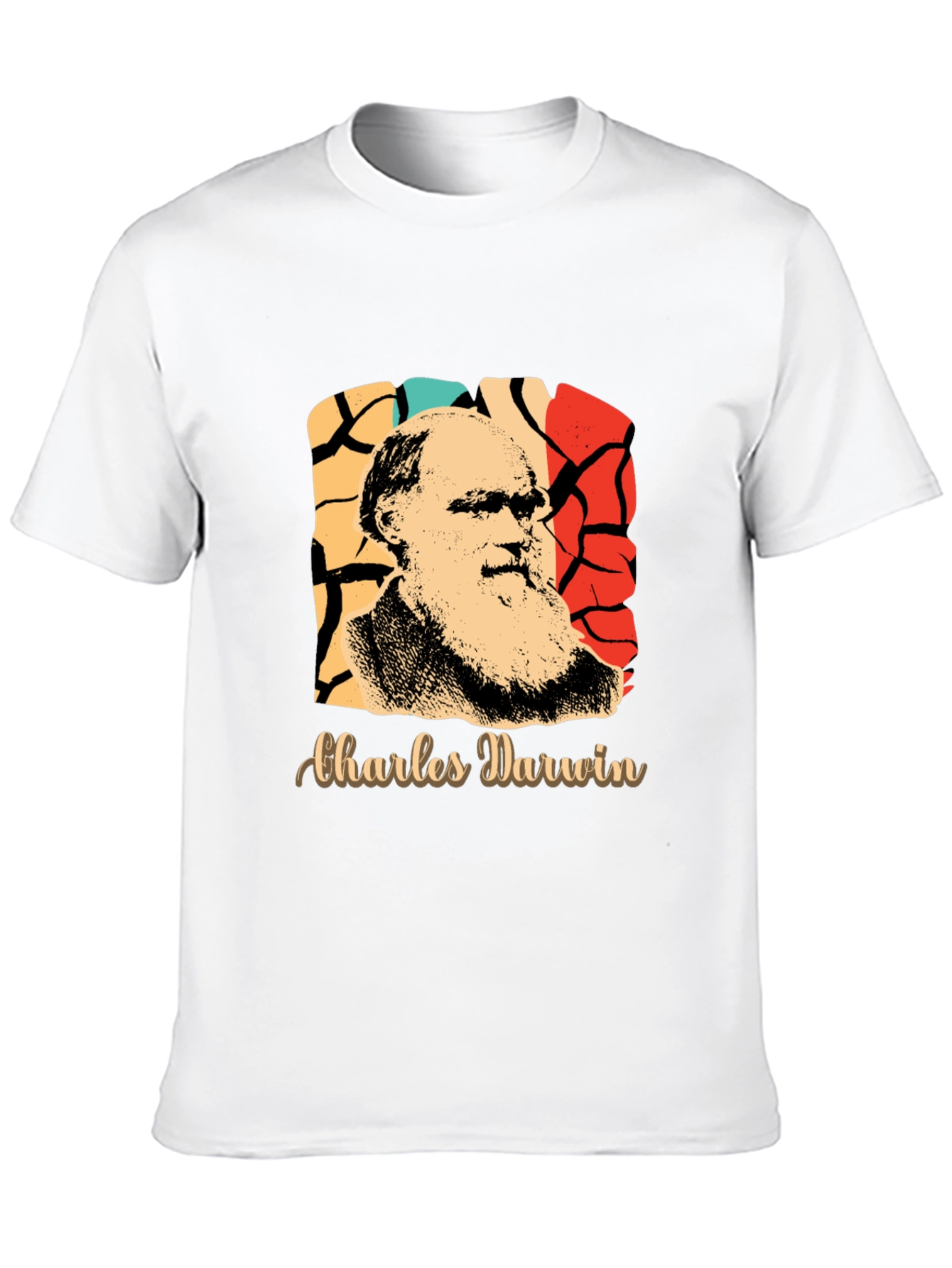 Charles Darwin Retro Graphic T-Shirt