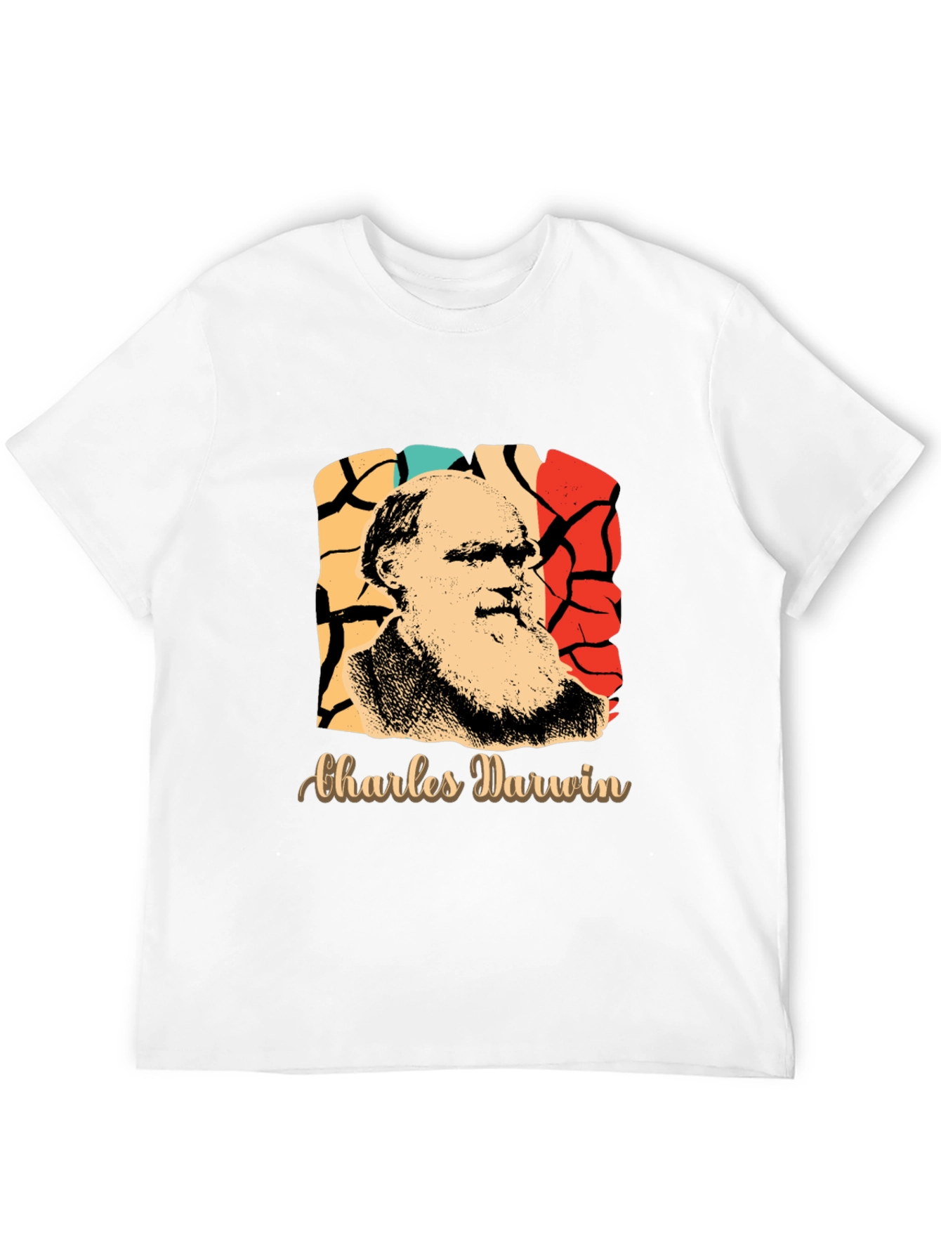 Charles Darwin Retro Graphic T-Shirt
